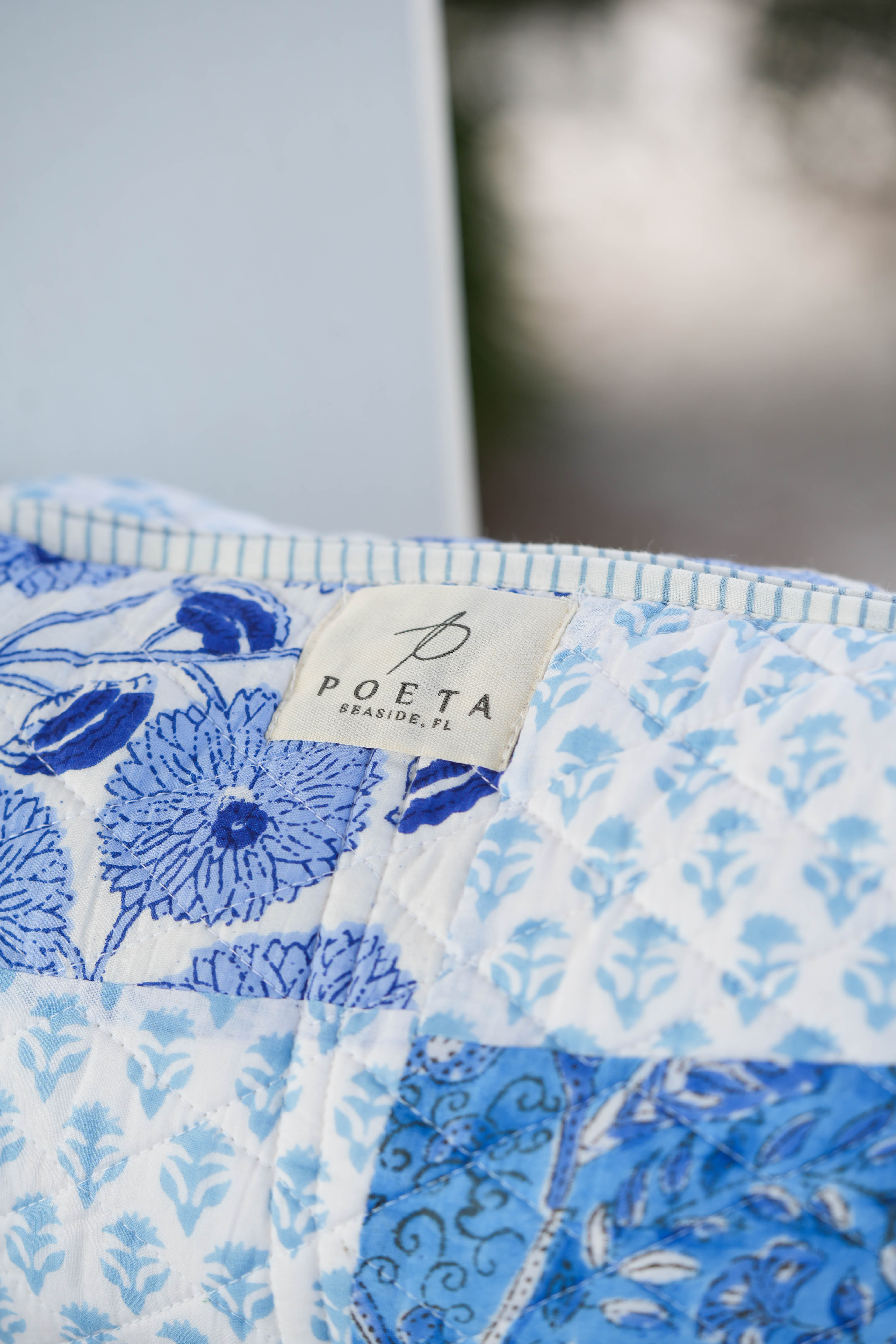 Blue Grotto Patchwork Cosmetic Bag