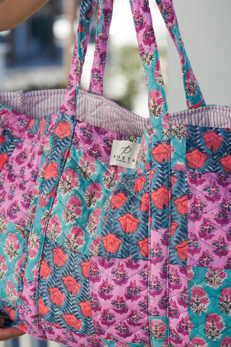 apolina kids■Tina Tote Bag Patchwork apolina kids□Tina Tote Bag Patchwork Flower Patch Tote Bag