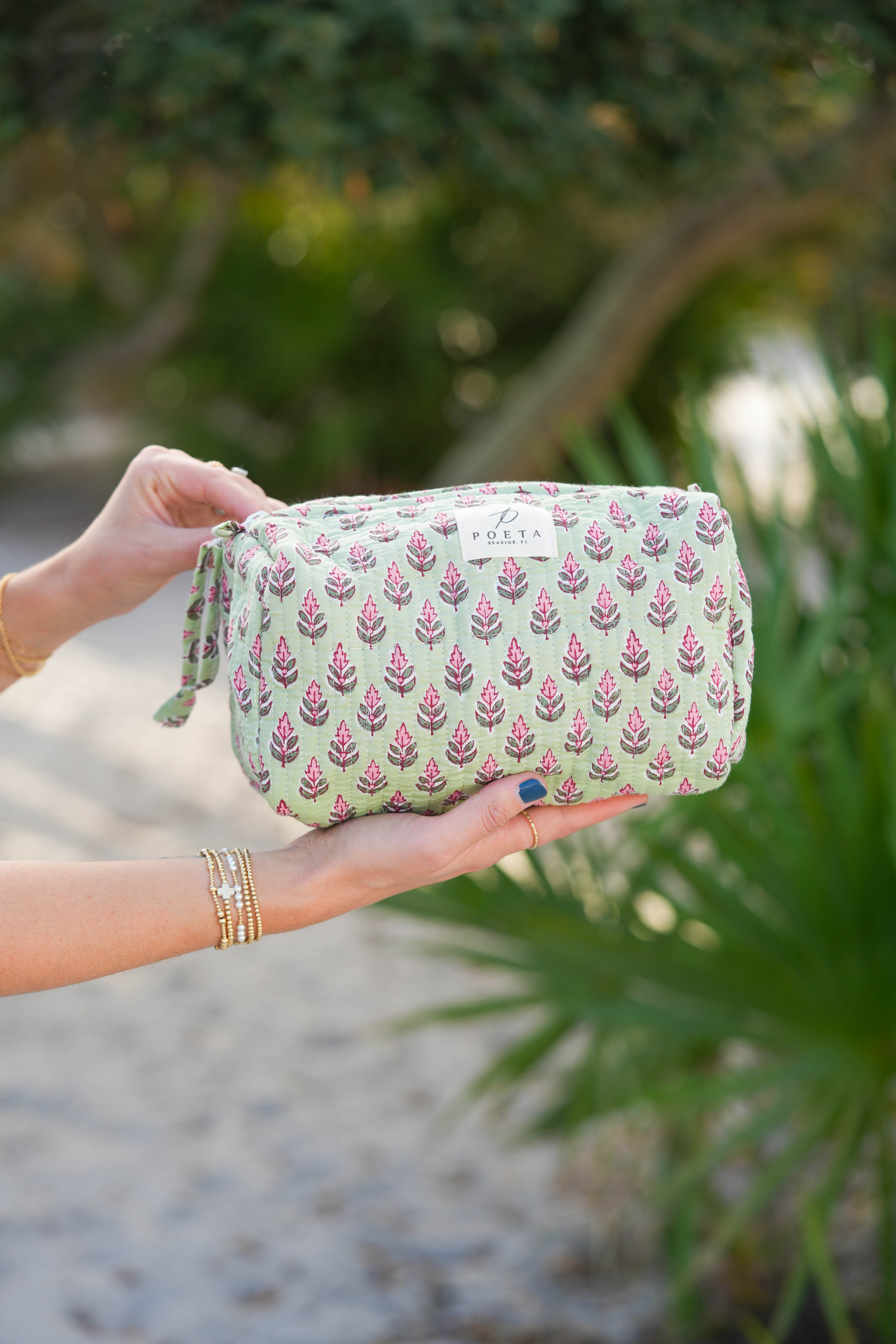 Green Garden Cosmetic Bag