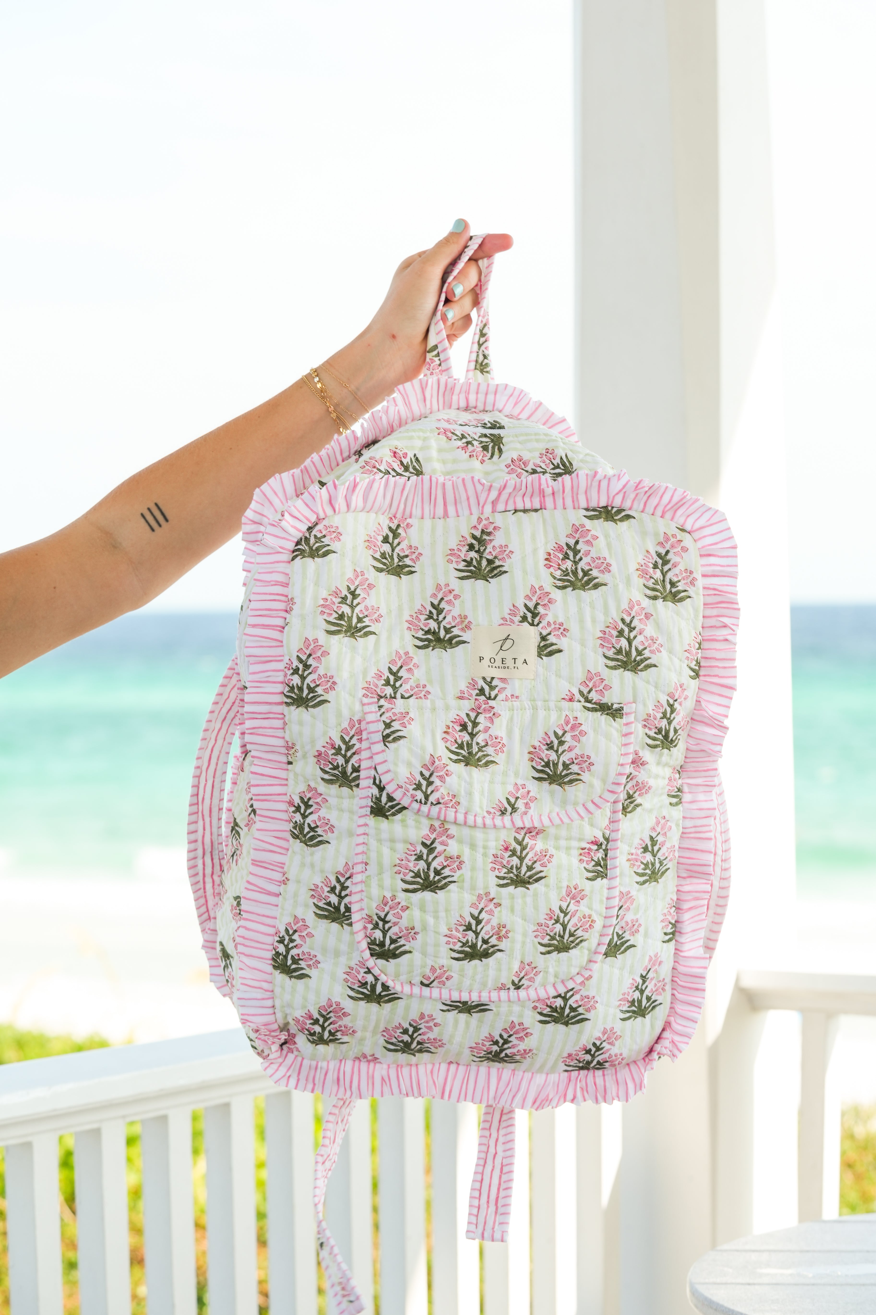 Ruffled Genoa Backpack