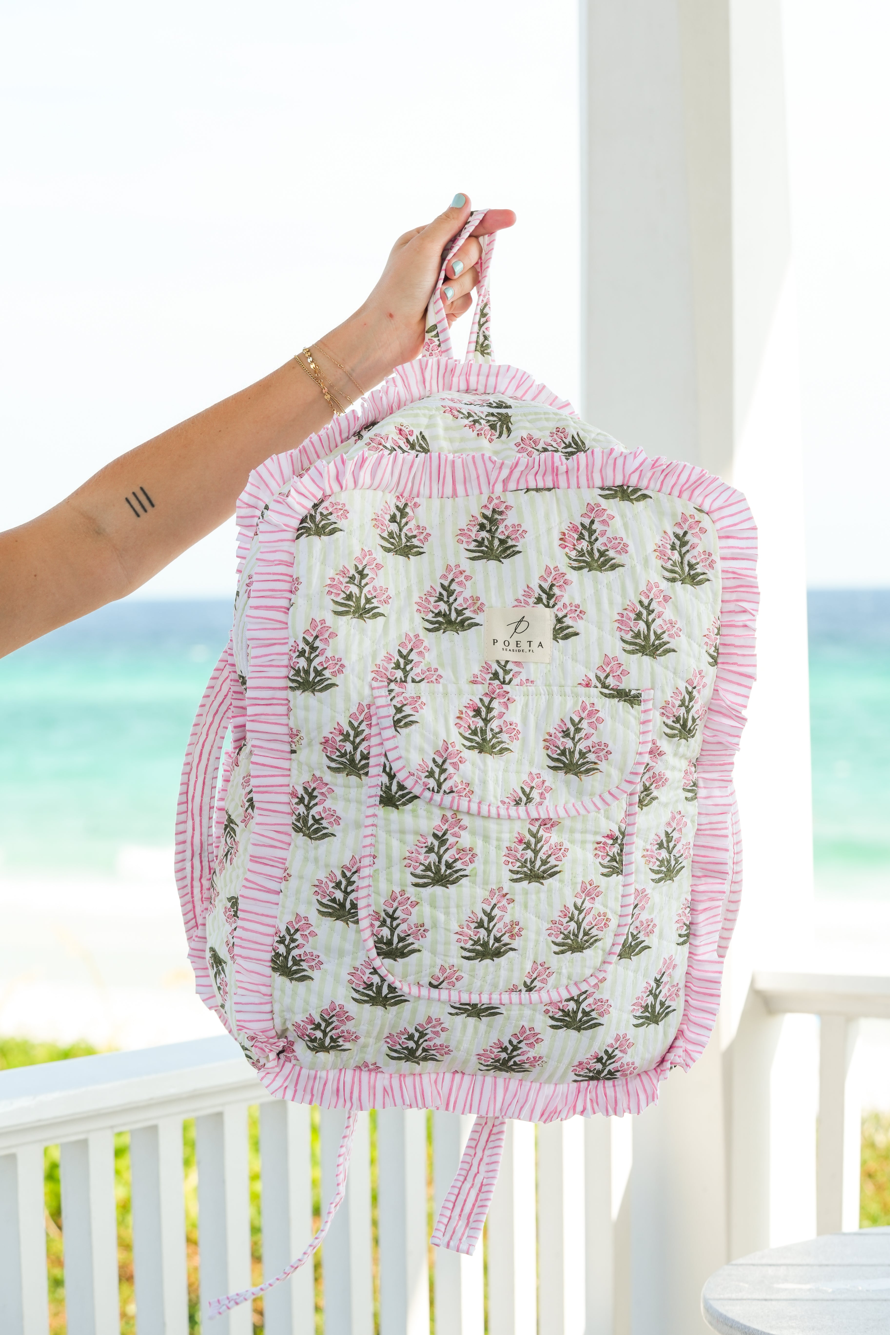 Ruffled Genoa Backpack