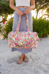 Pink Dandelion Duffle Bag