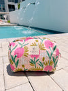 Pink Dandelion Cosmetic Bag