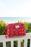 Red Garden Cosmetic Bag