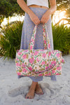 Pink Dandelion Duffle Bag