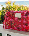 Red Garden Cosmetic Bag