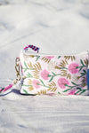 Pink Dandelion Wristlet