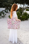 White Lotus Patchwork Tote