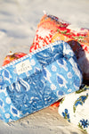 Blue Grotto Patchwork Cosmetic Bag