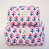 Pink Capri Cosmetic Bag