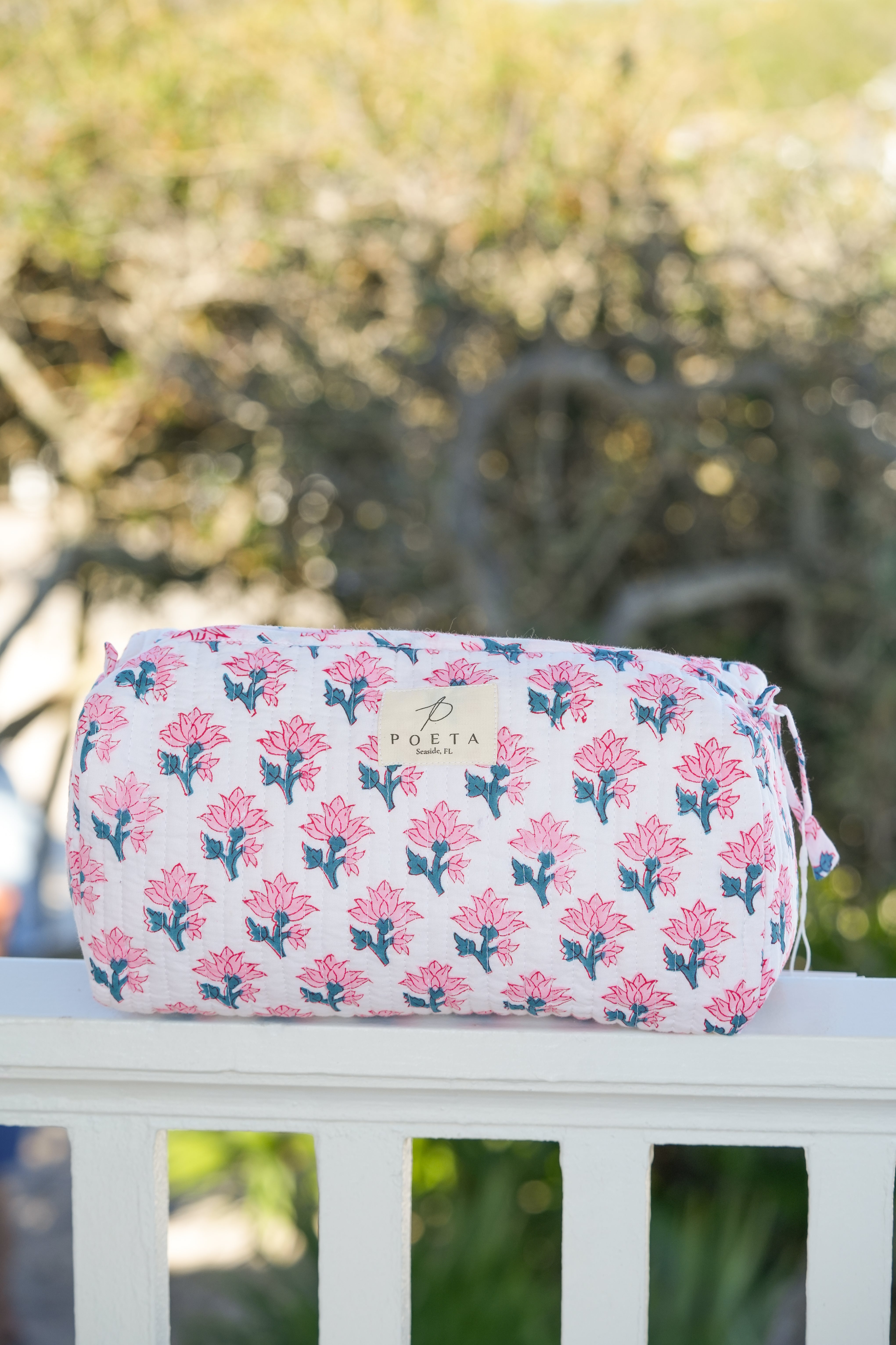 Pink Capri Cosmetic Bag
