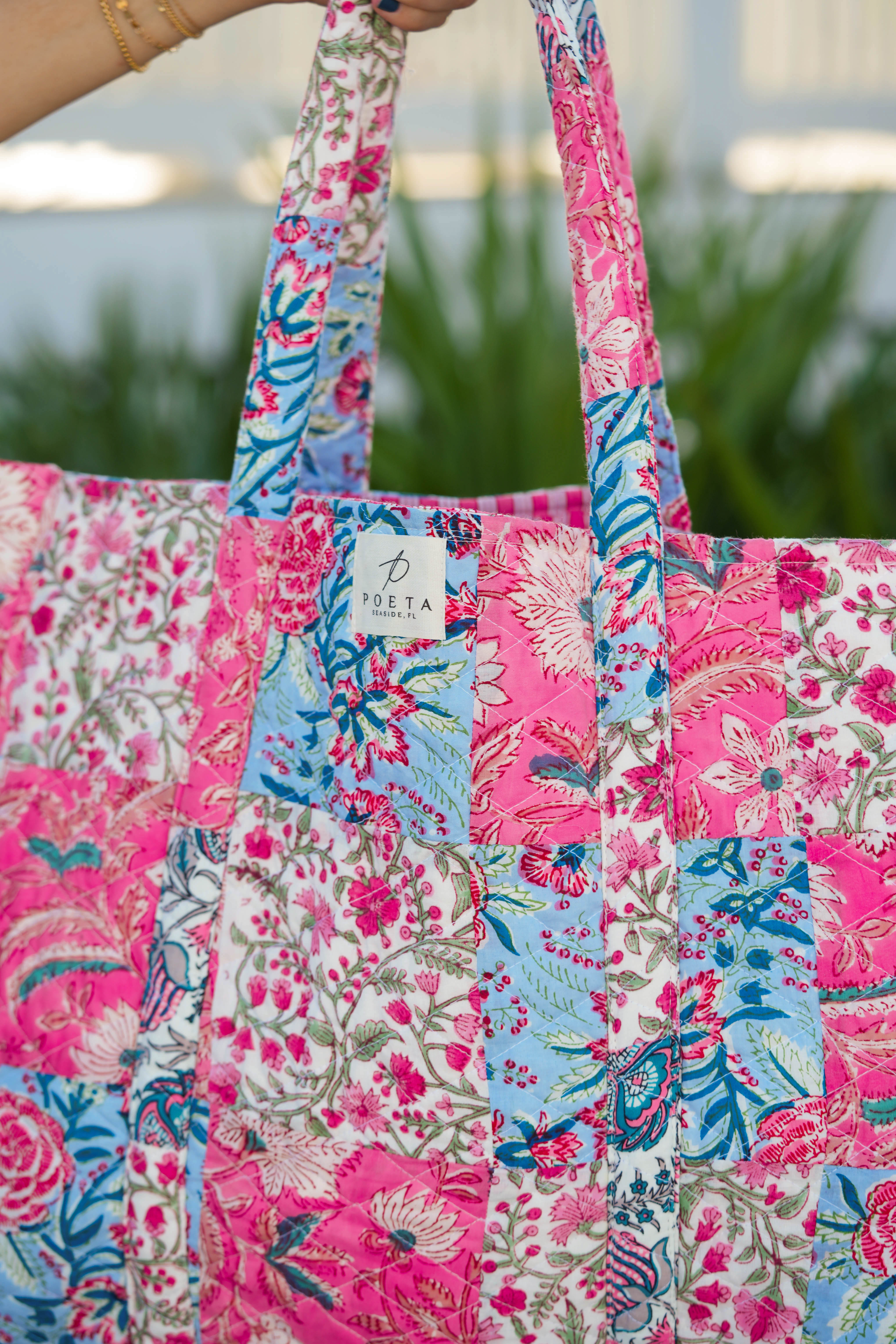 Pretty in Pink Patchwork Tote