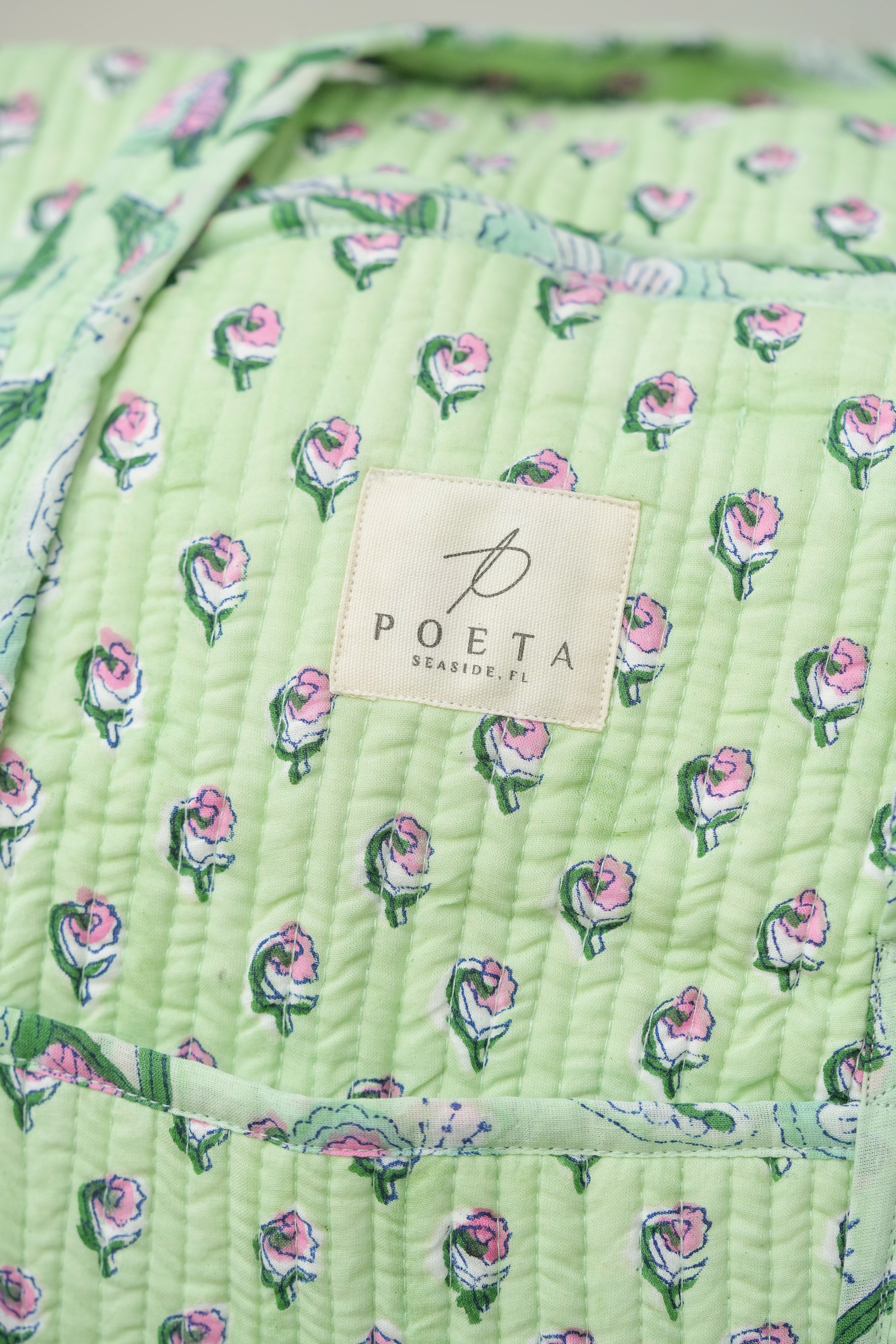 Green Daisy Duffle Bag