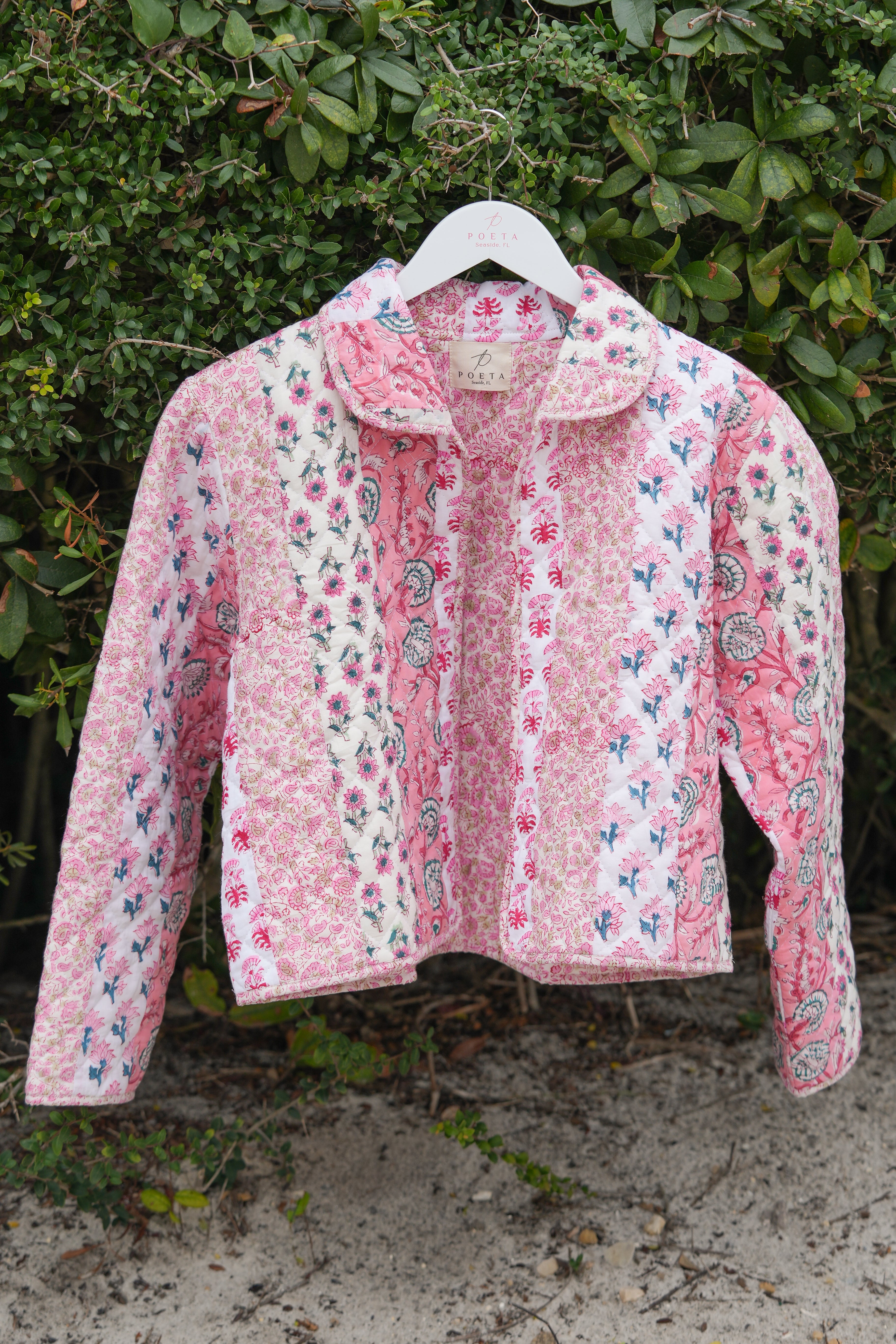 Poeta Quilted Jacket - Pink