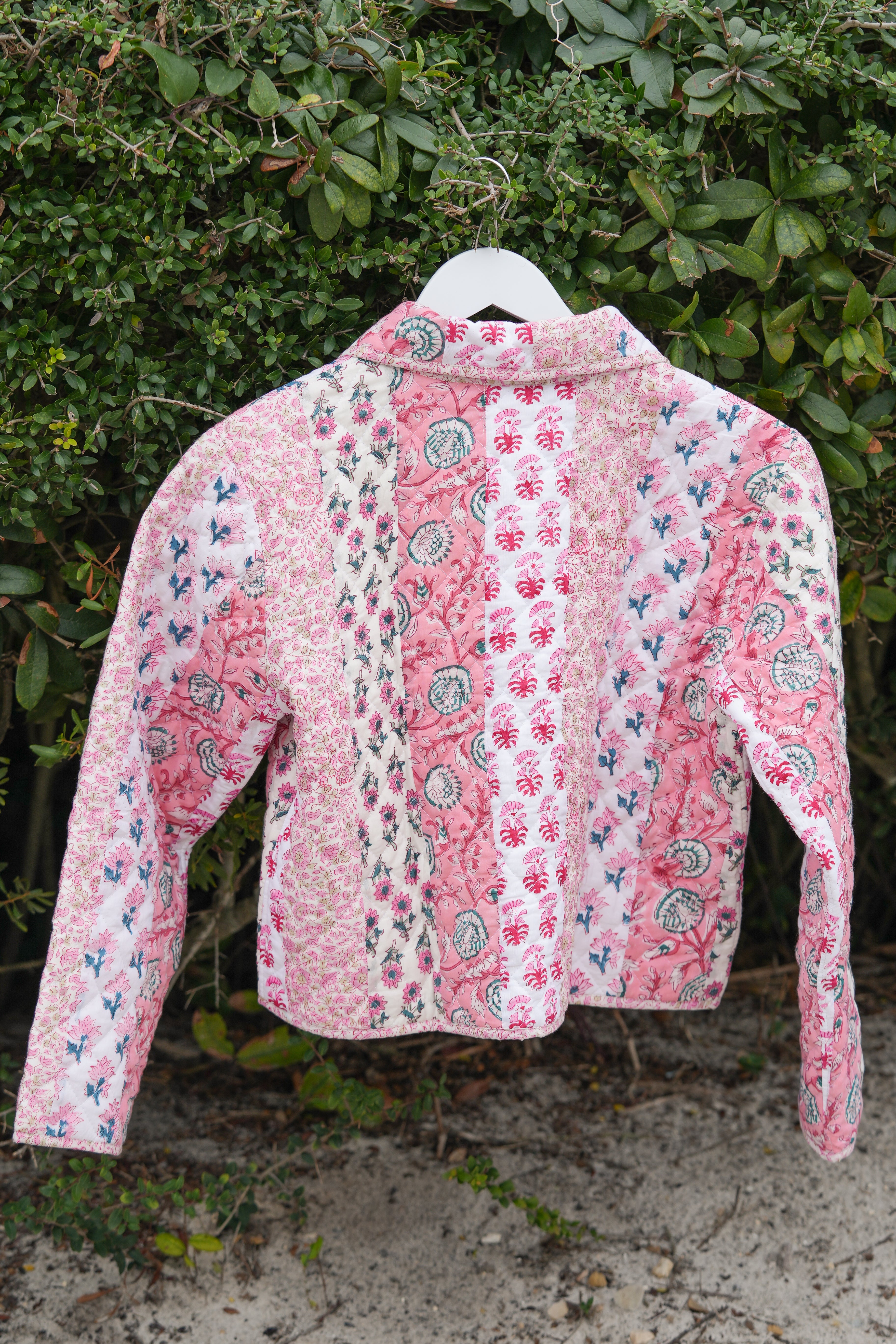 Poeta Quilted Jacket - Pink