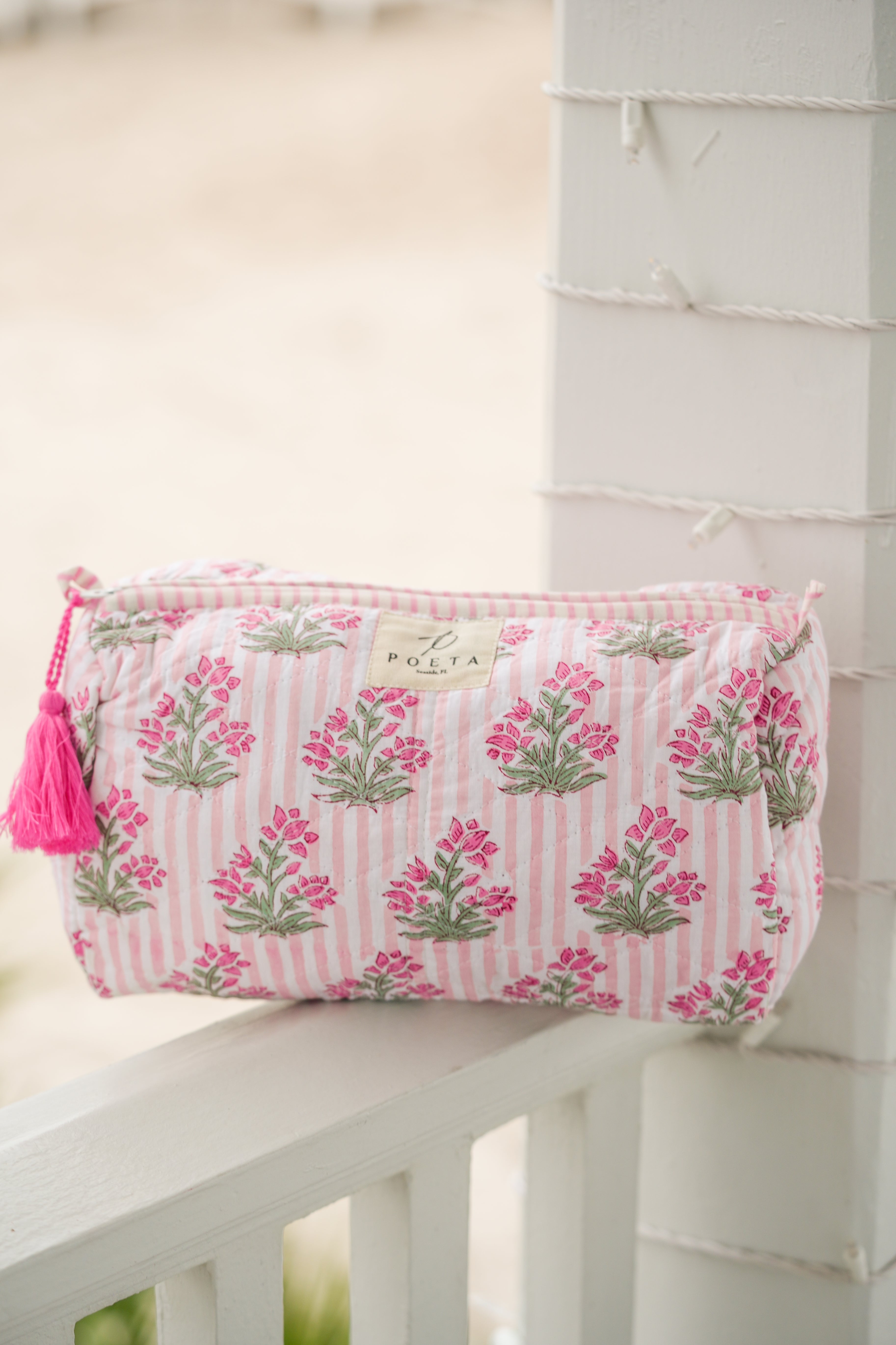 Pink Genoa Cosmetic Bag