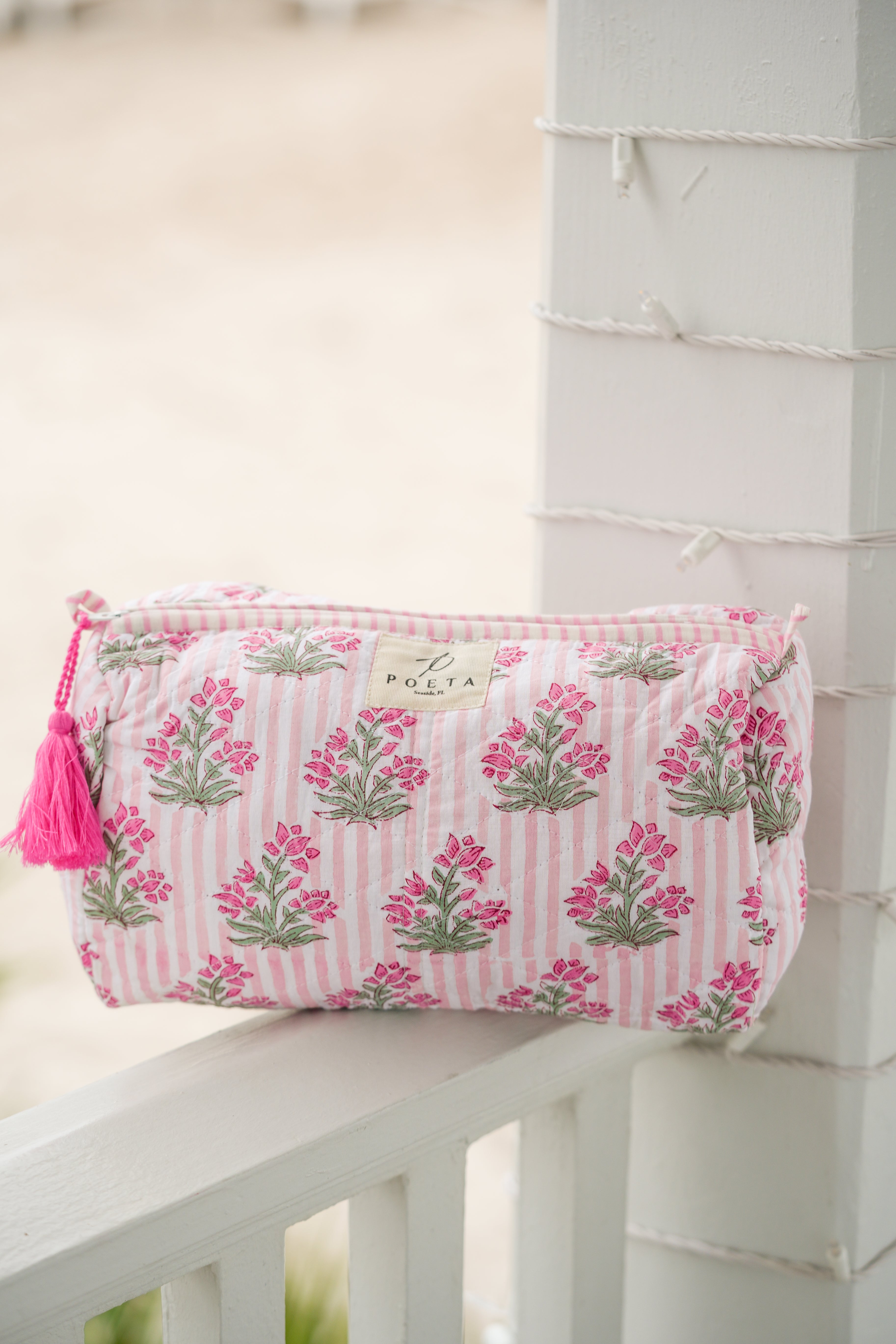 Pink Genoa Cosmetic Bag
