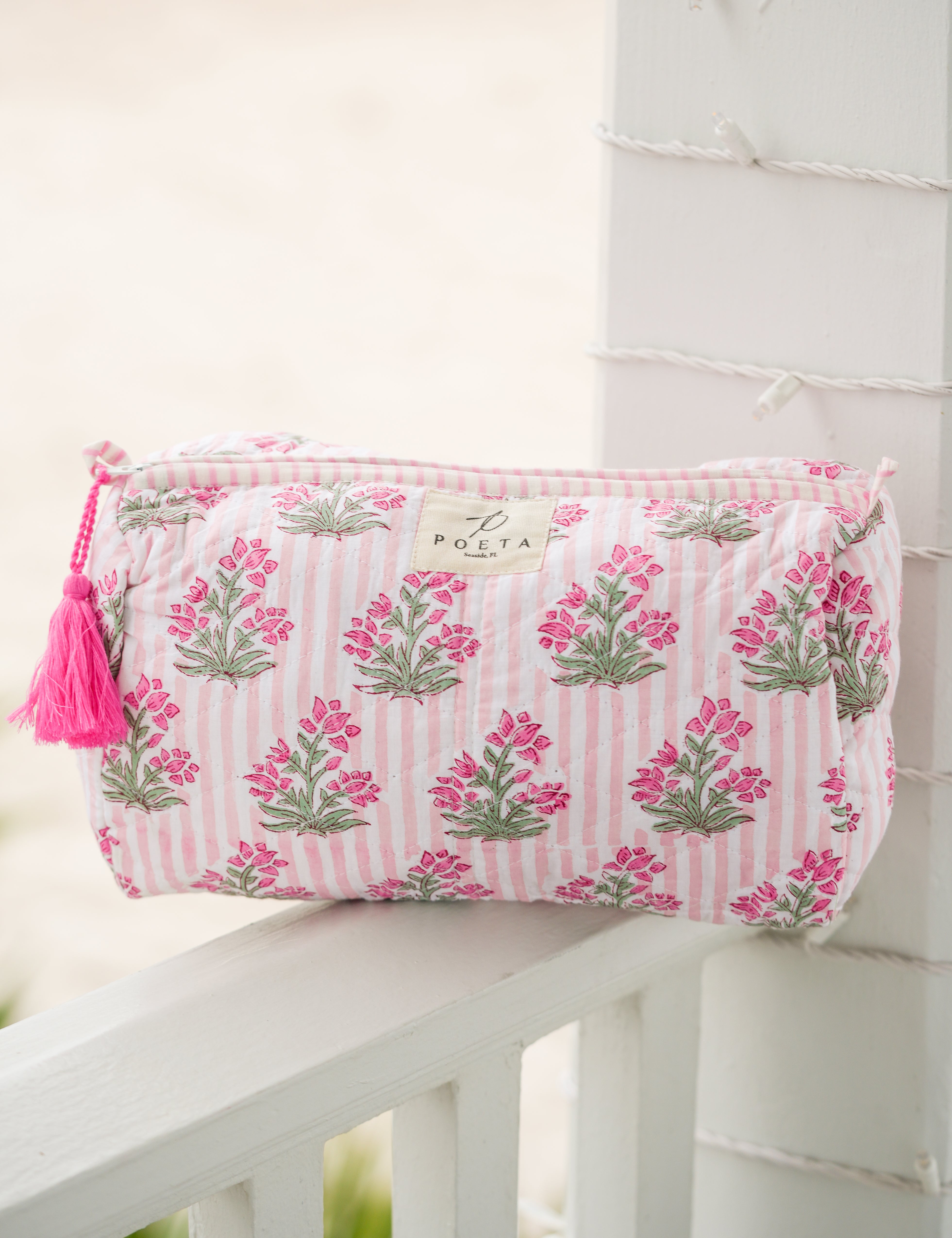 Pink Genoa Cosmetic Bag
