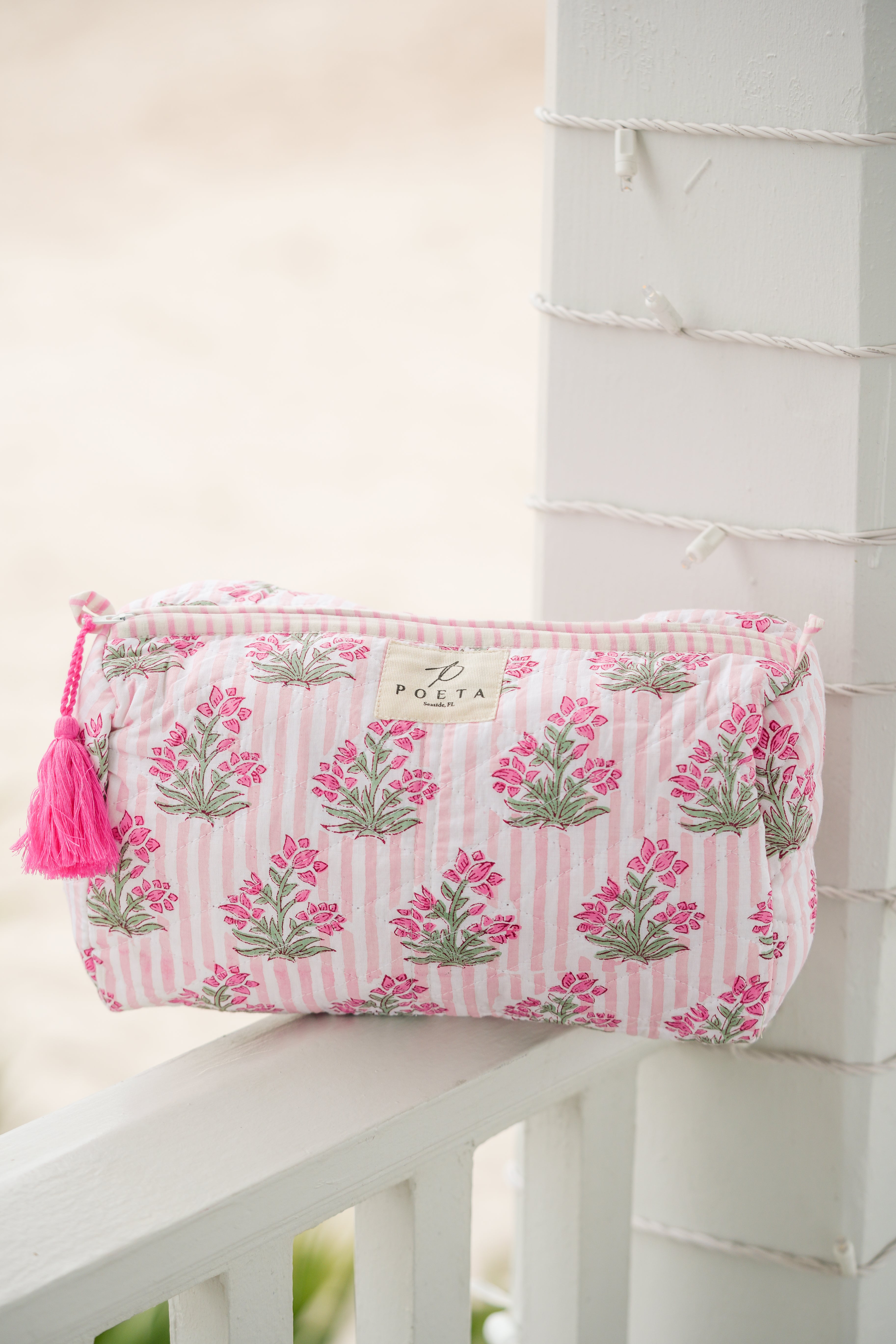 Pink Genoa Cosmetic Bag