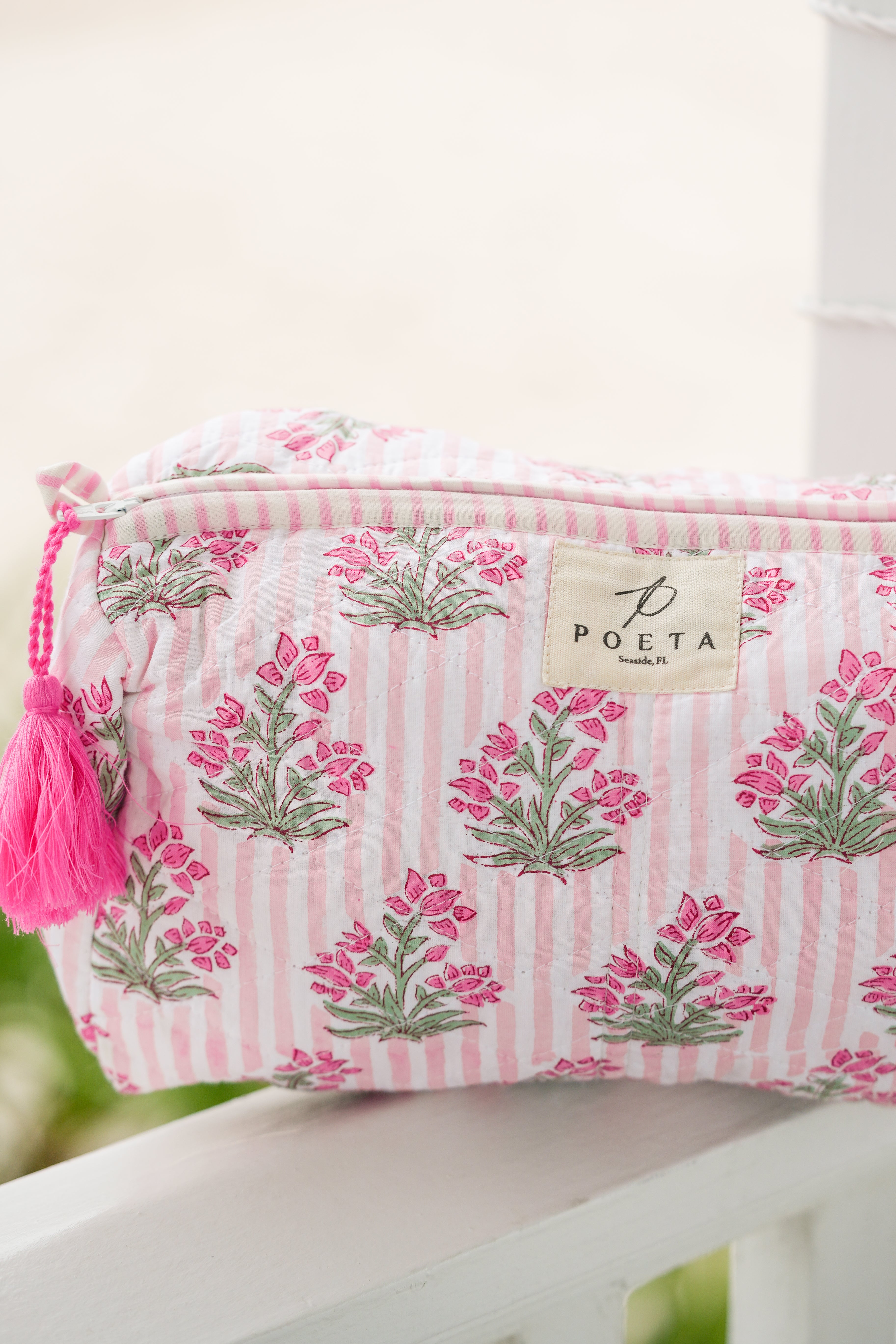Pink Genoa Cosmetic Bag