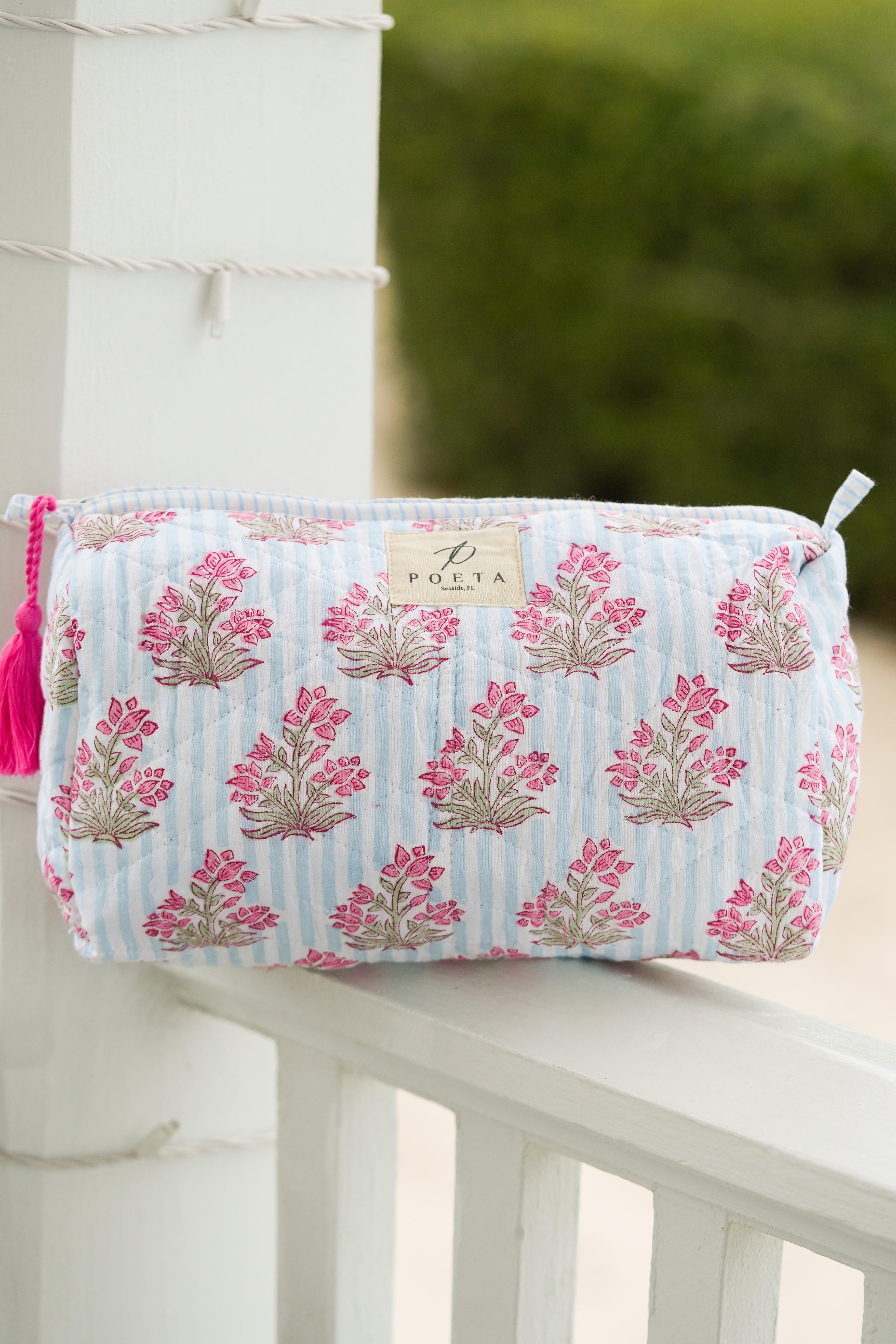 Blue Genoa Cosmetic Bag