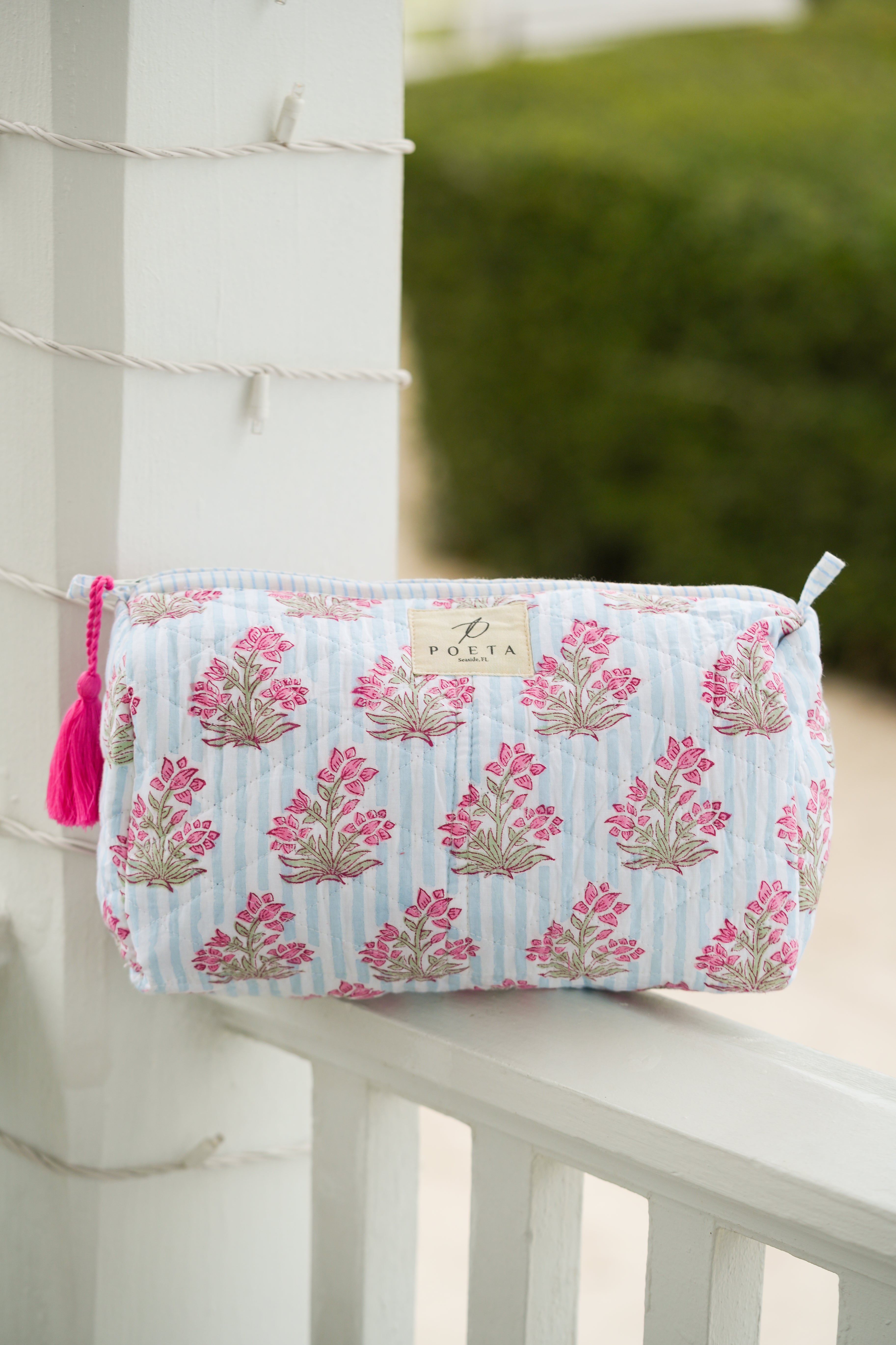 Blue Genoa Cosmetic Bag