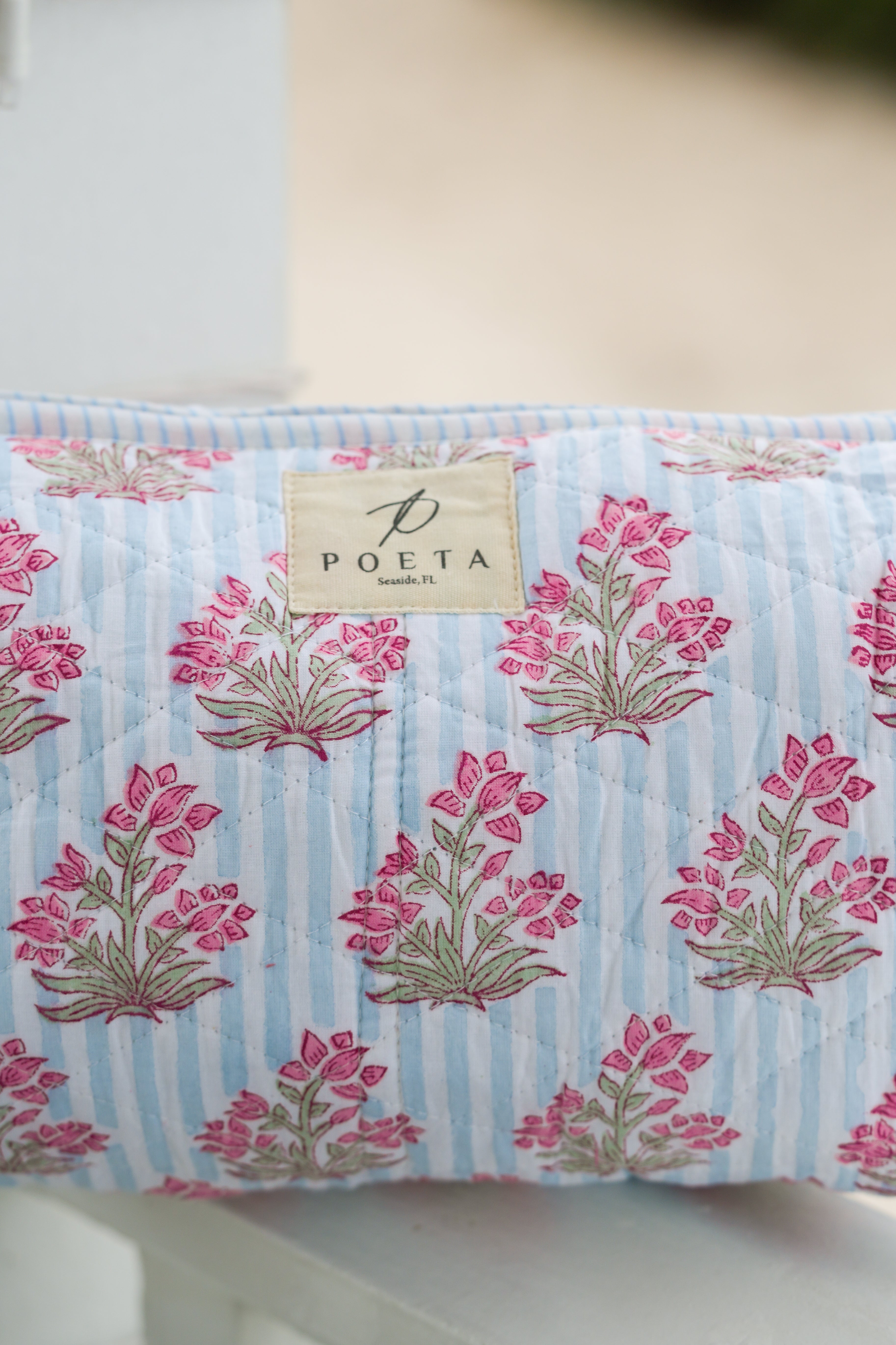 Blue Genoa Cosmetic Bag