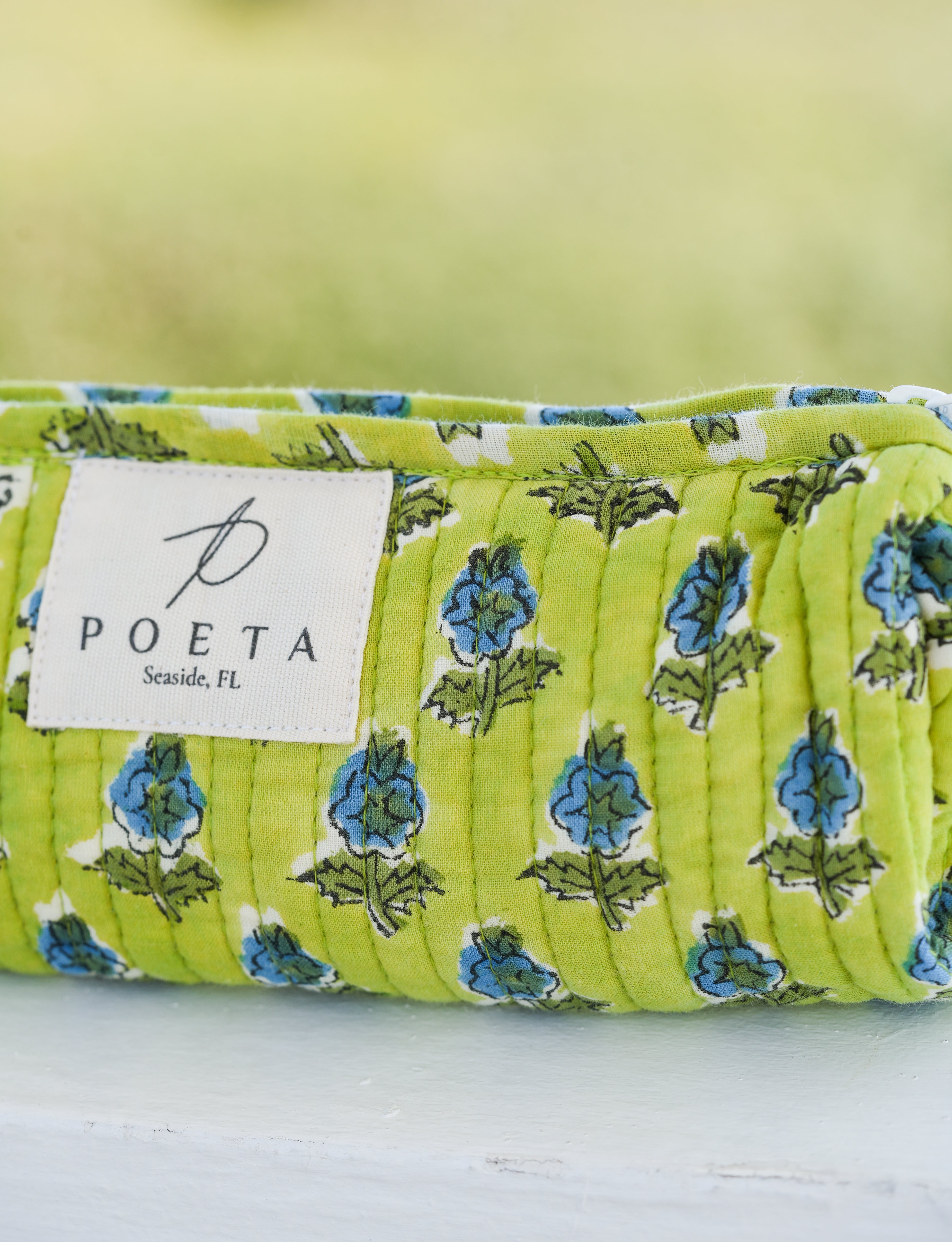 Lime Pisa Pencil Pouch