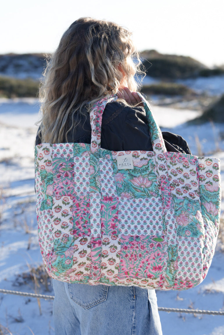 Patchwork Tote Large Quilted Tote Bag Pattern Large Handmade