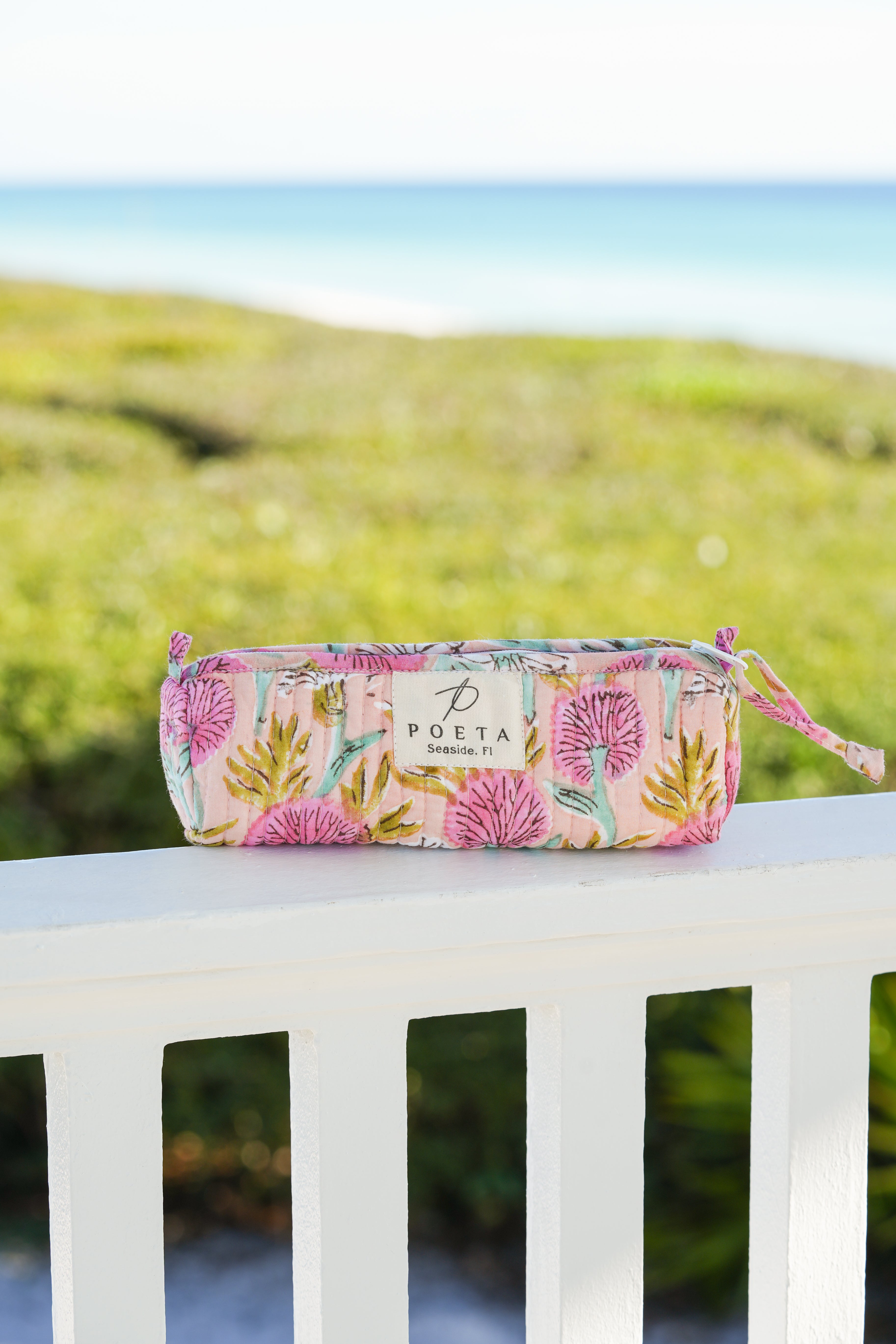 Pink Dandelion Pencil Pouch