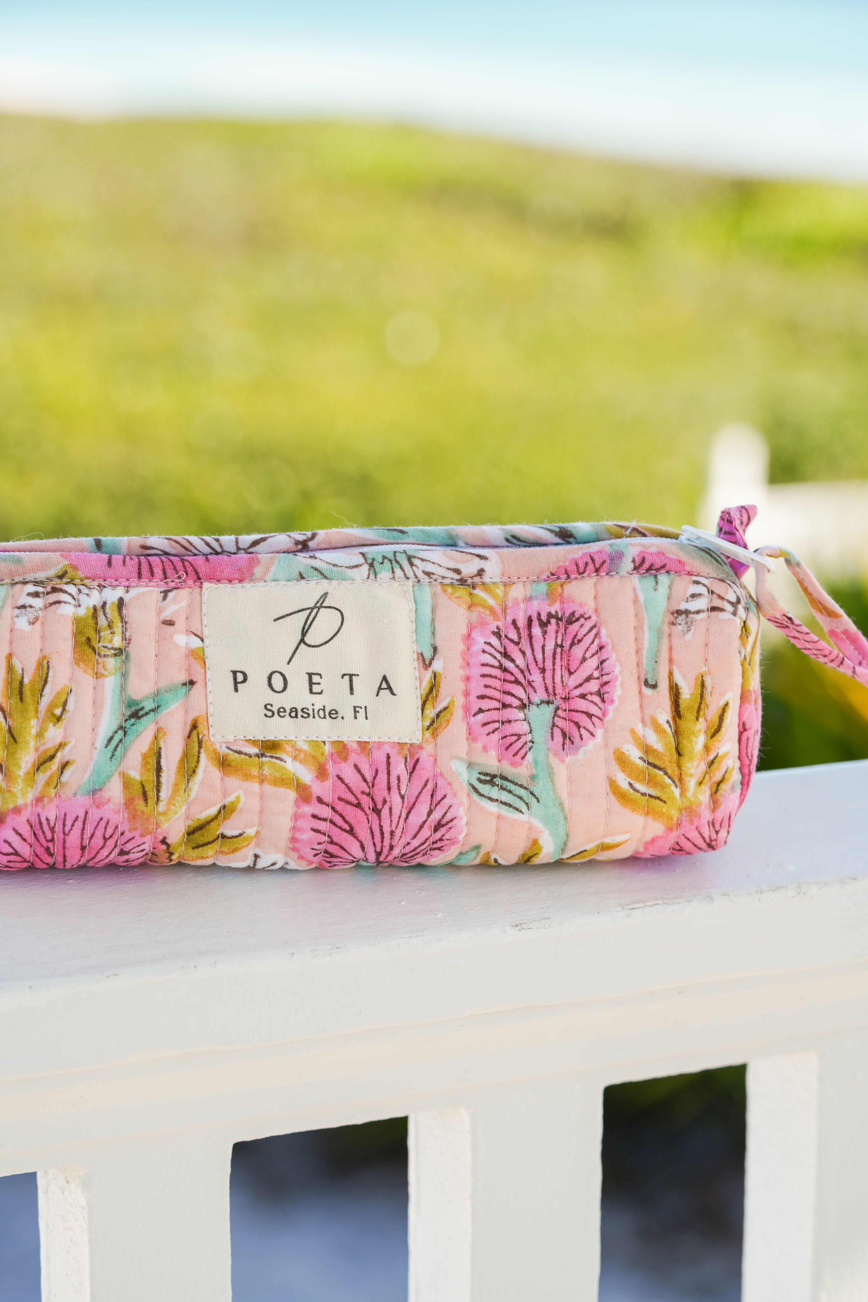 Pink Dandelion Pencil Pouch