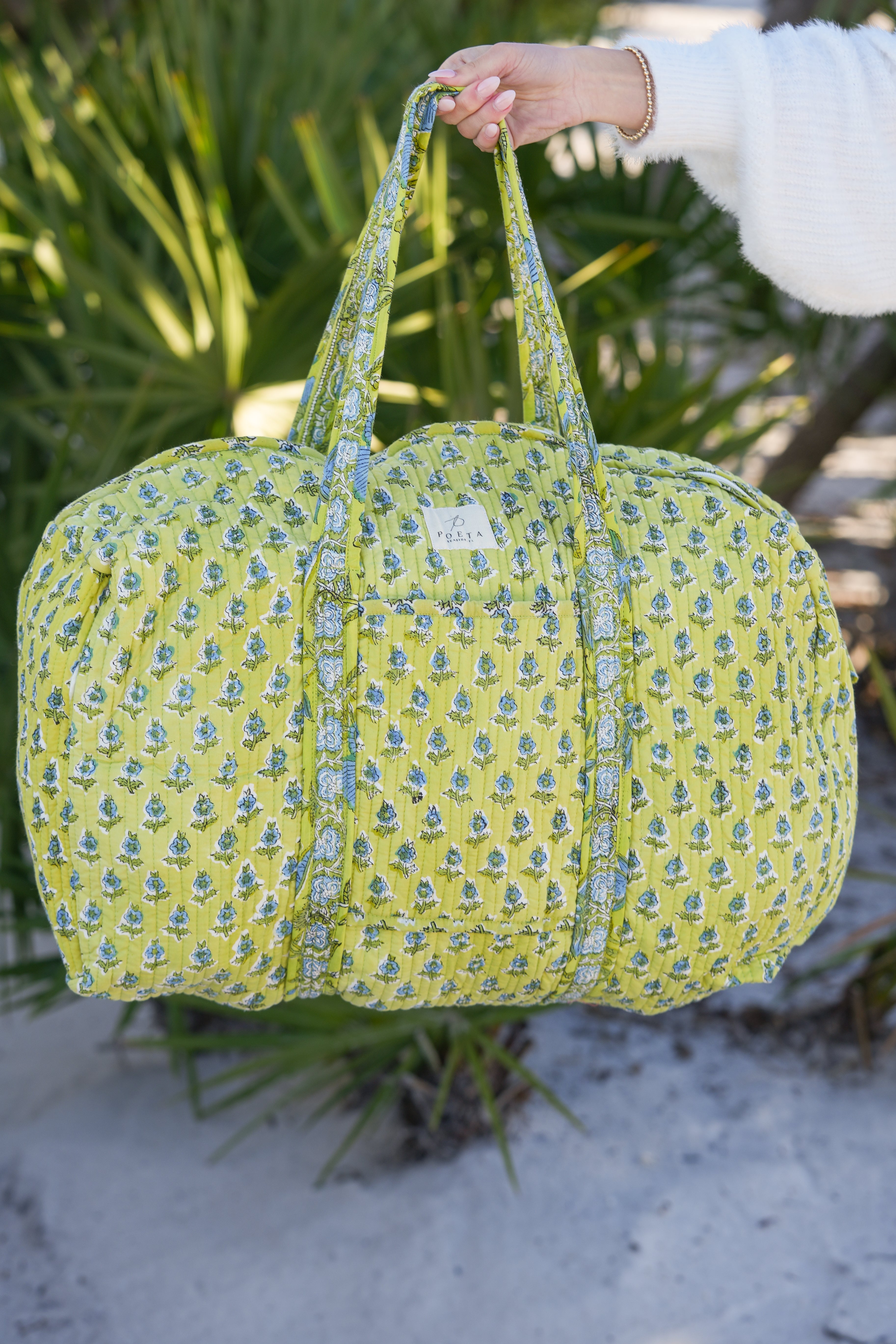 Lime Pisa Duffel Bag