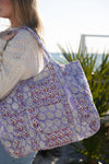 Violet Patchwork Tote