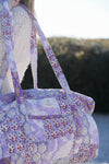 Violet Patchwork Duffle Bag