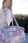 Violet Patchwork Duffle Bag