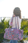 Purple Jungle Patchwork Duffle Bag