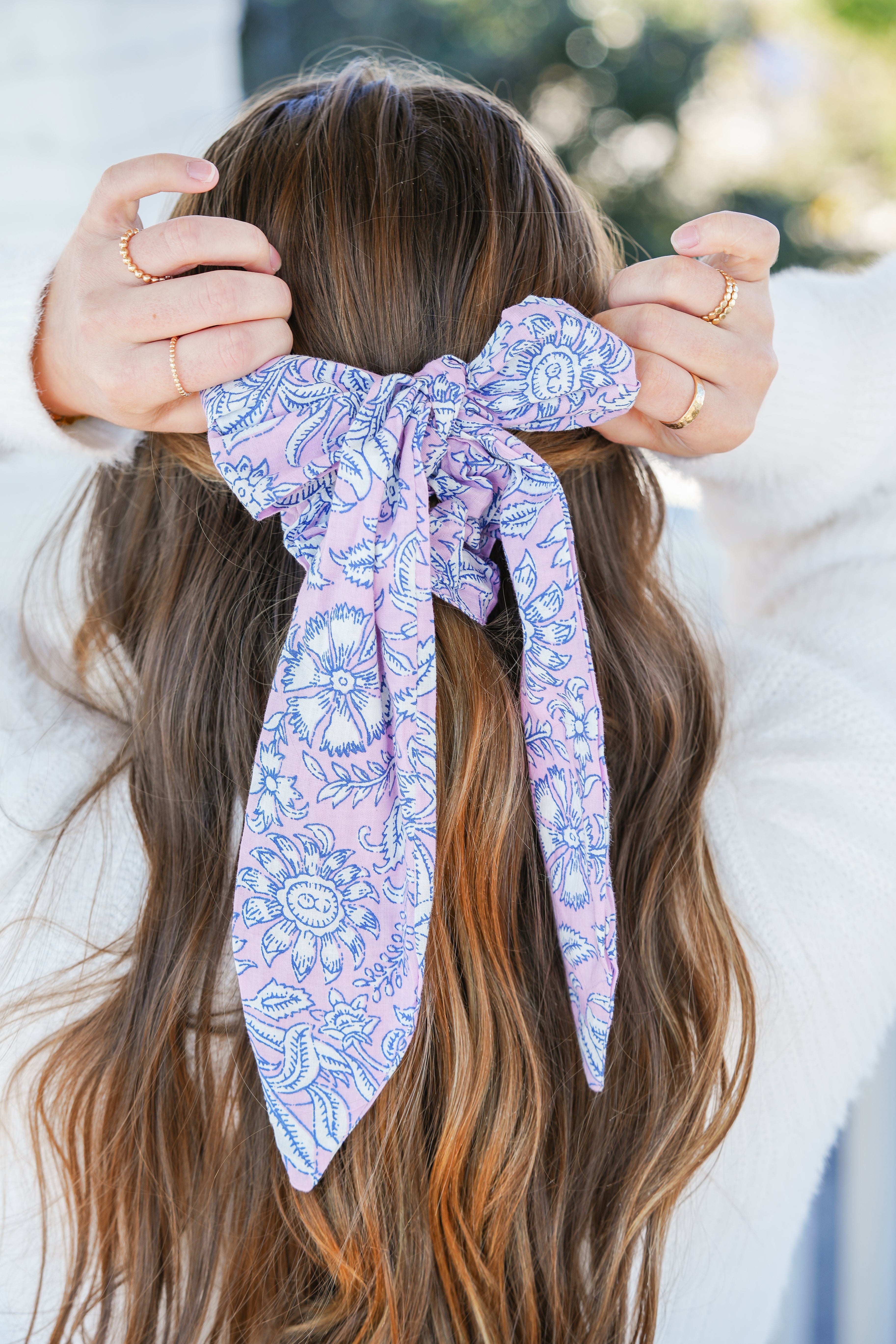Lavender Hair Scrunchie