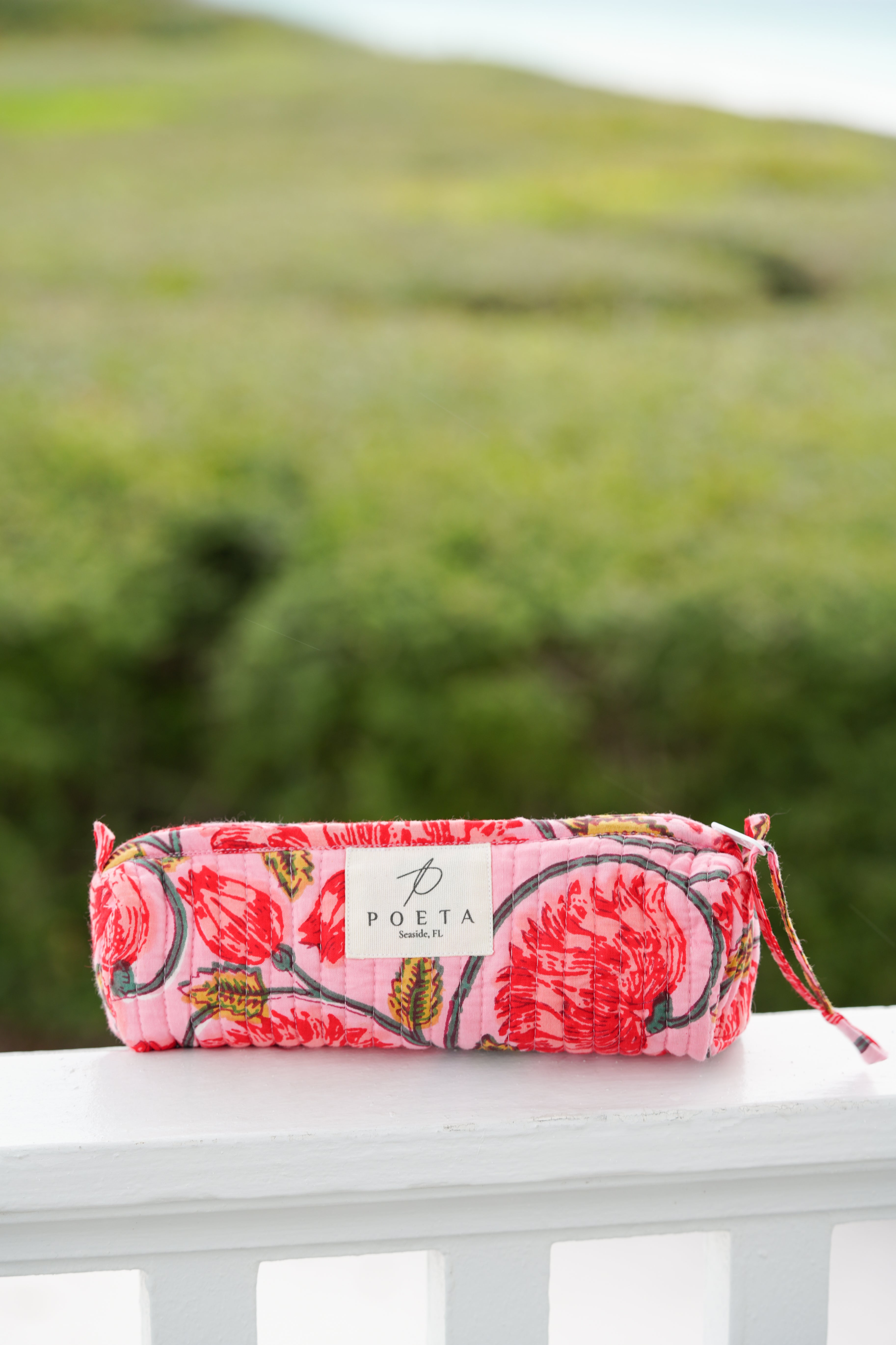 Pink Garden Pencil Pouch