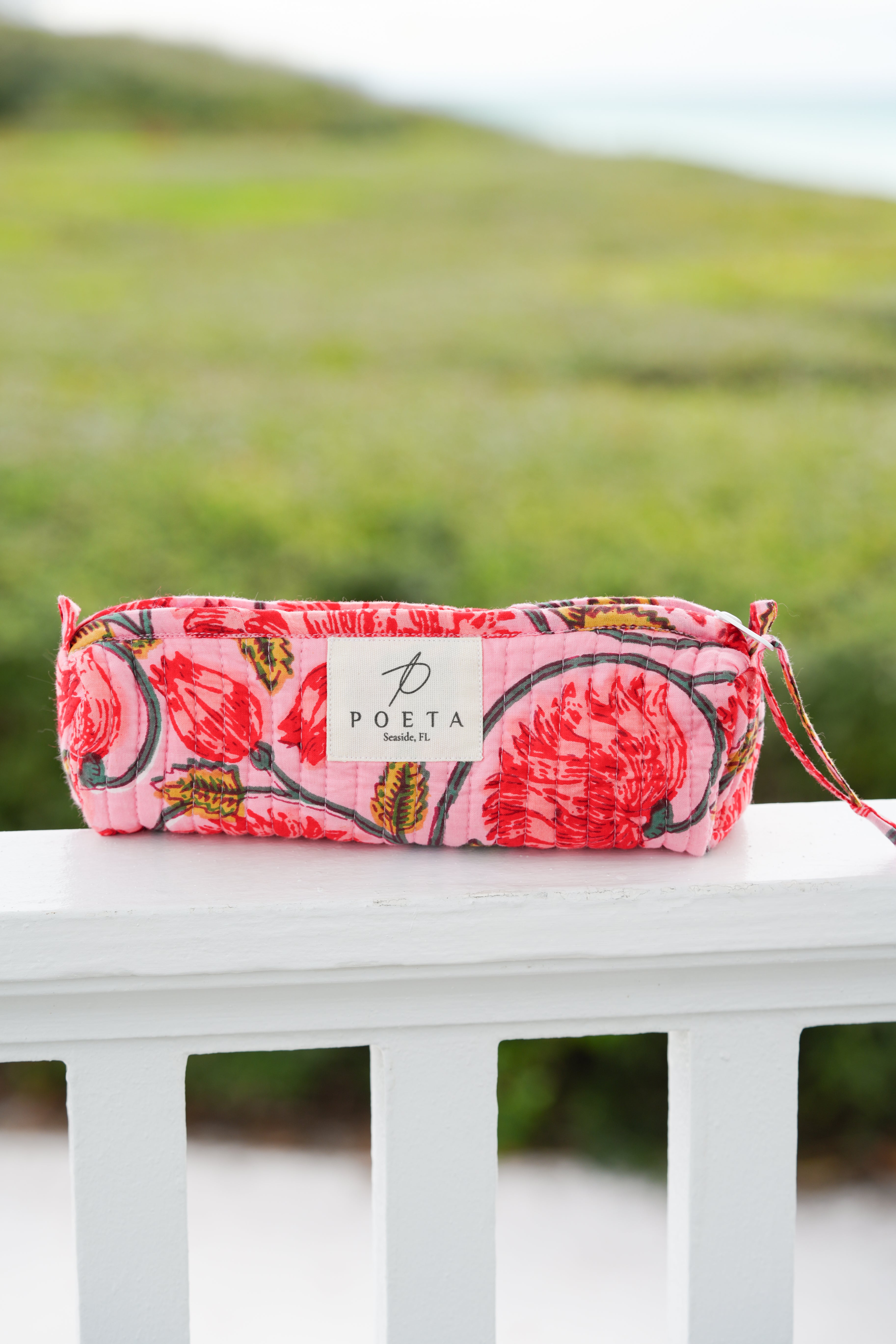 Pink Garden Pencil Pouch
