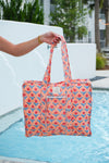 Citrus Zipper Tote