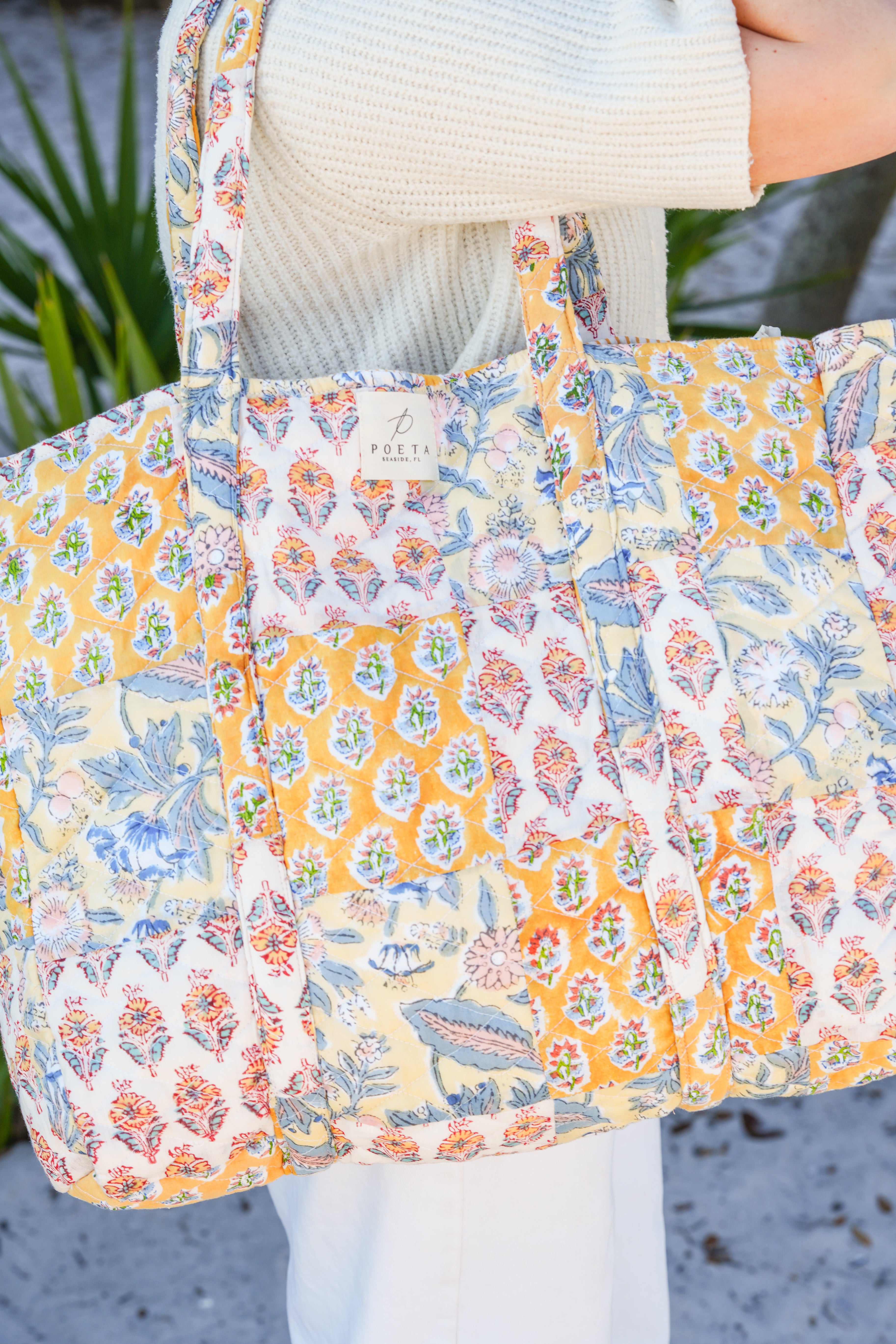 Magnolia Patchwork Tote