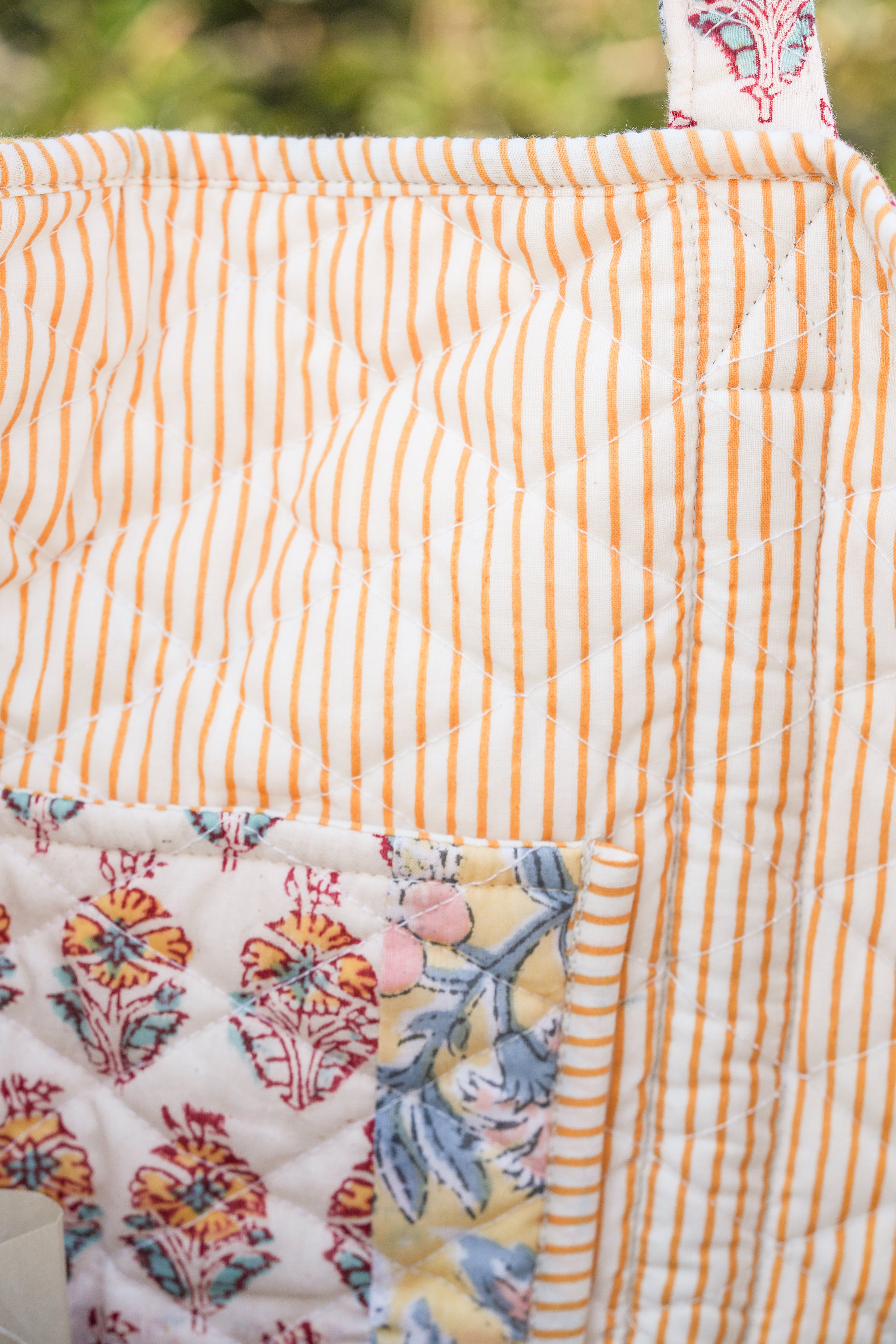 Magnolia Patchwork Tote