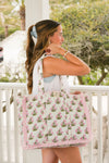 Ruffled Genoa Tote