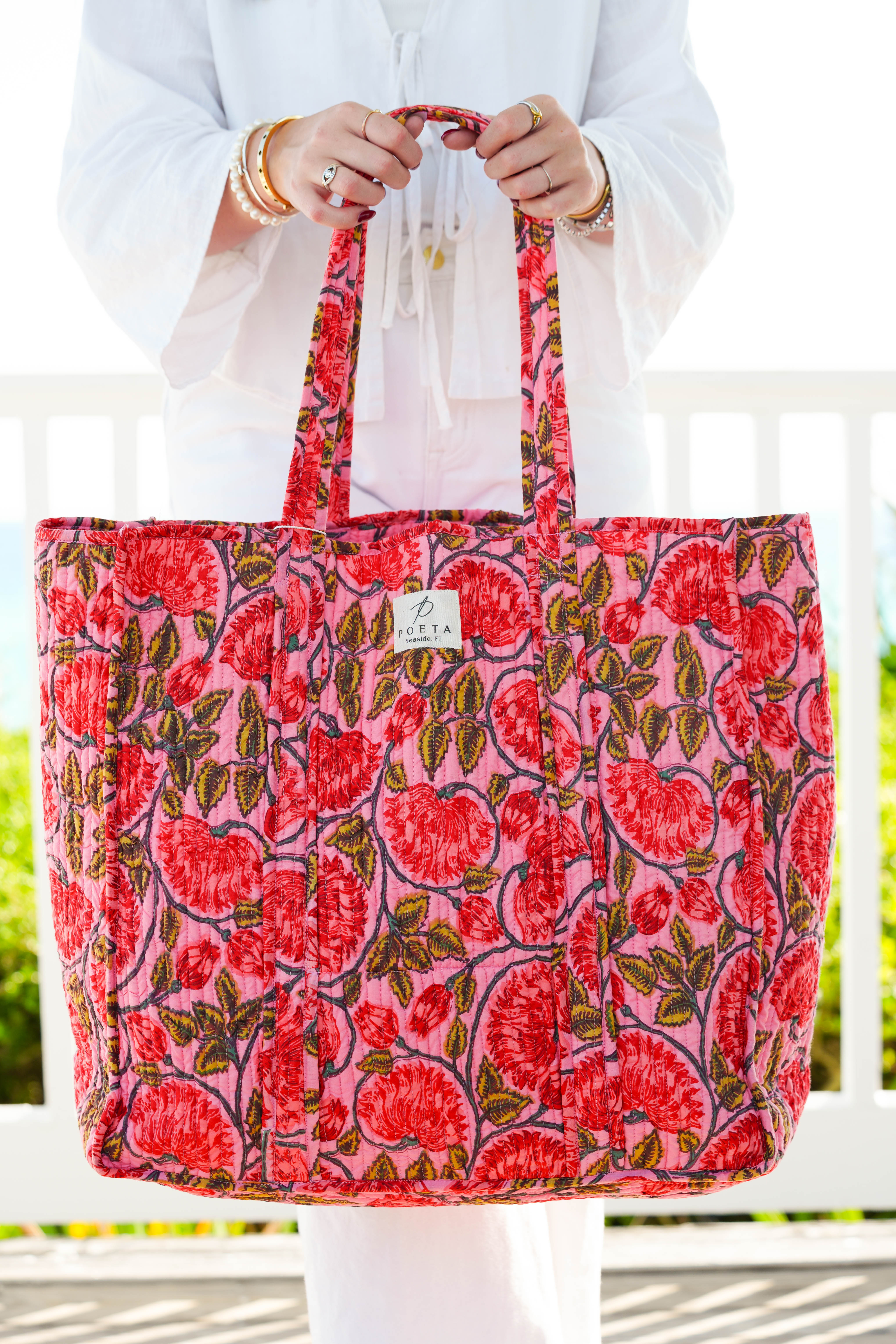 Pink Garden Tote