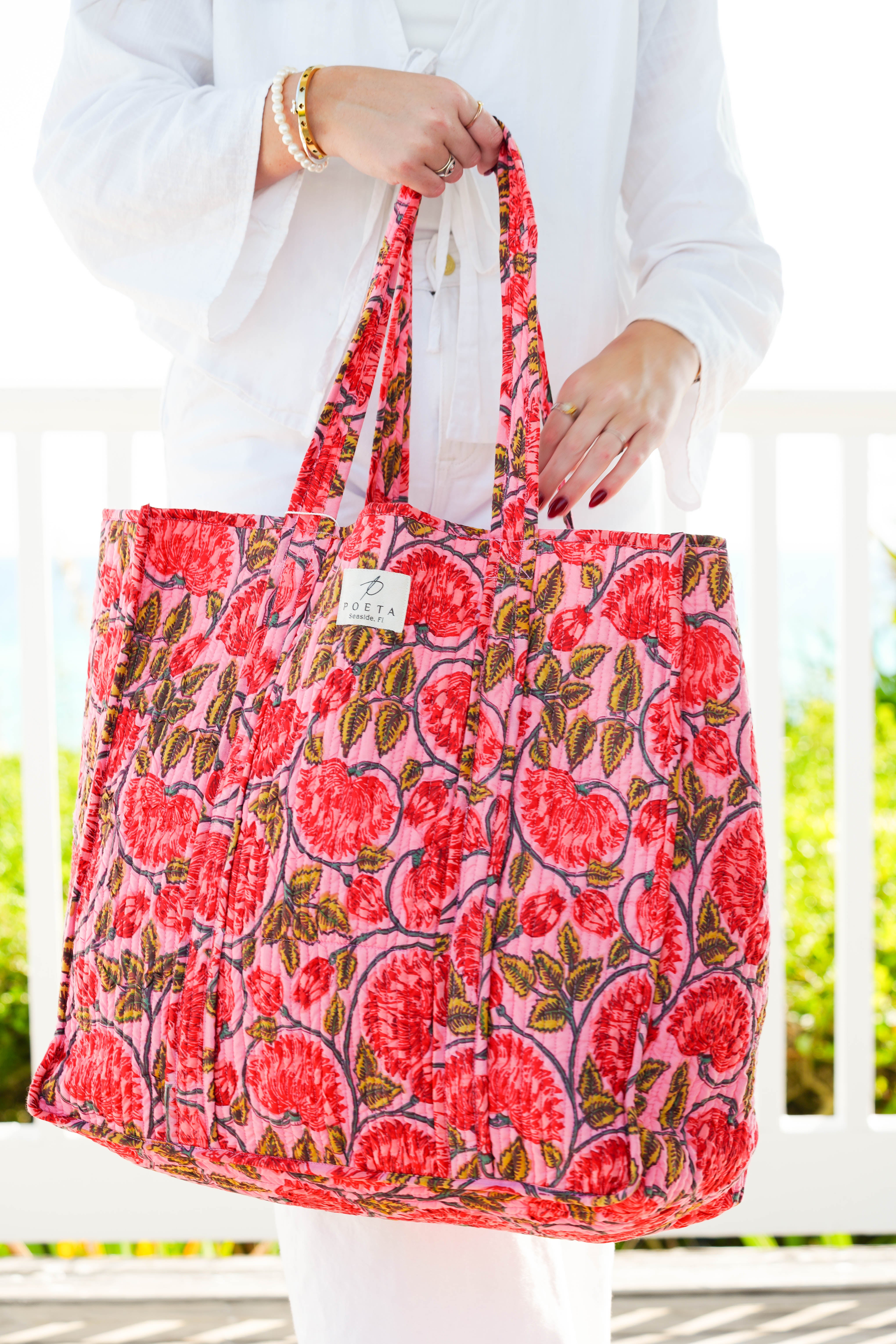 Pink Garden Tote