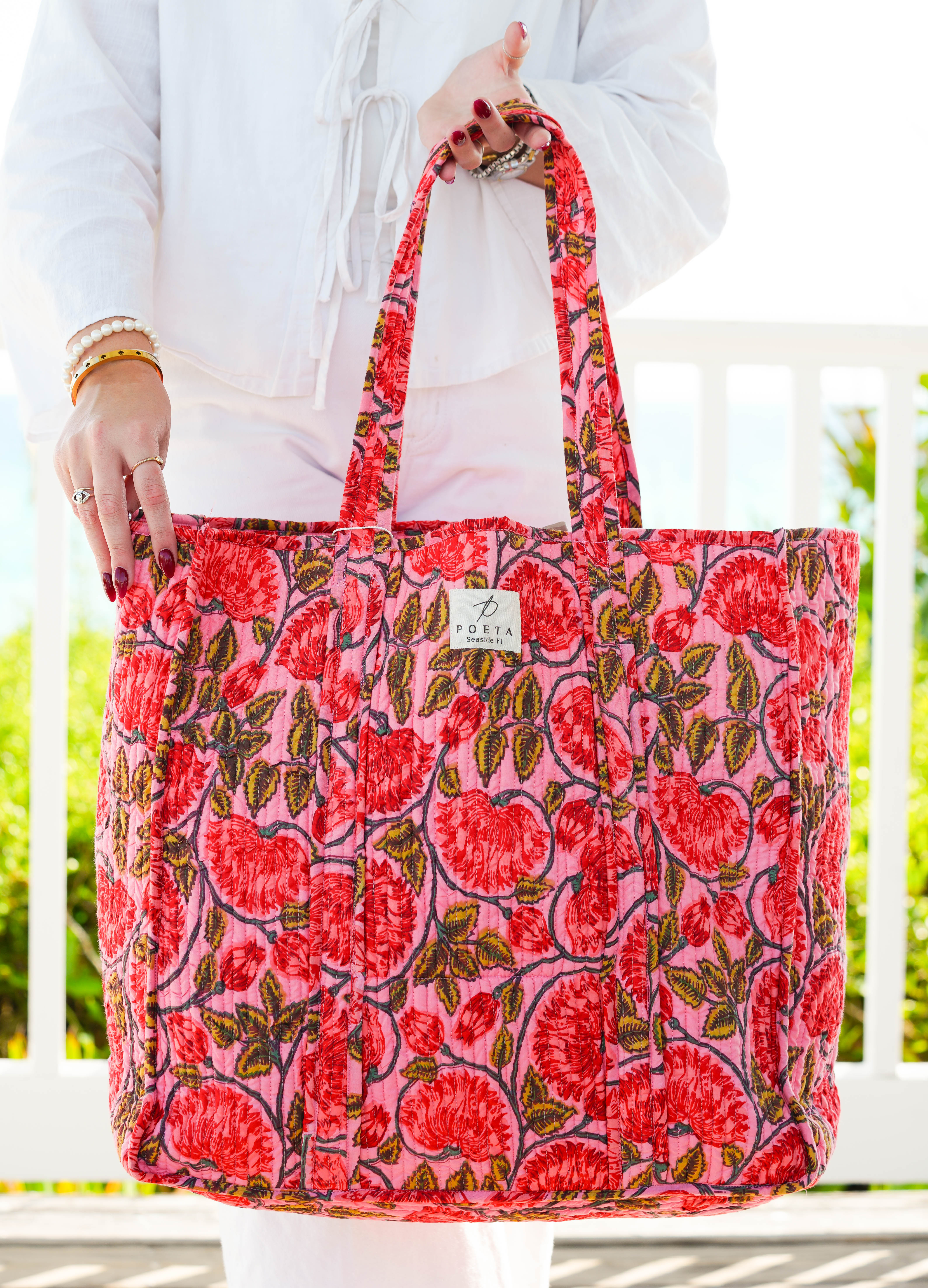 Pink Garden Tote