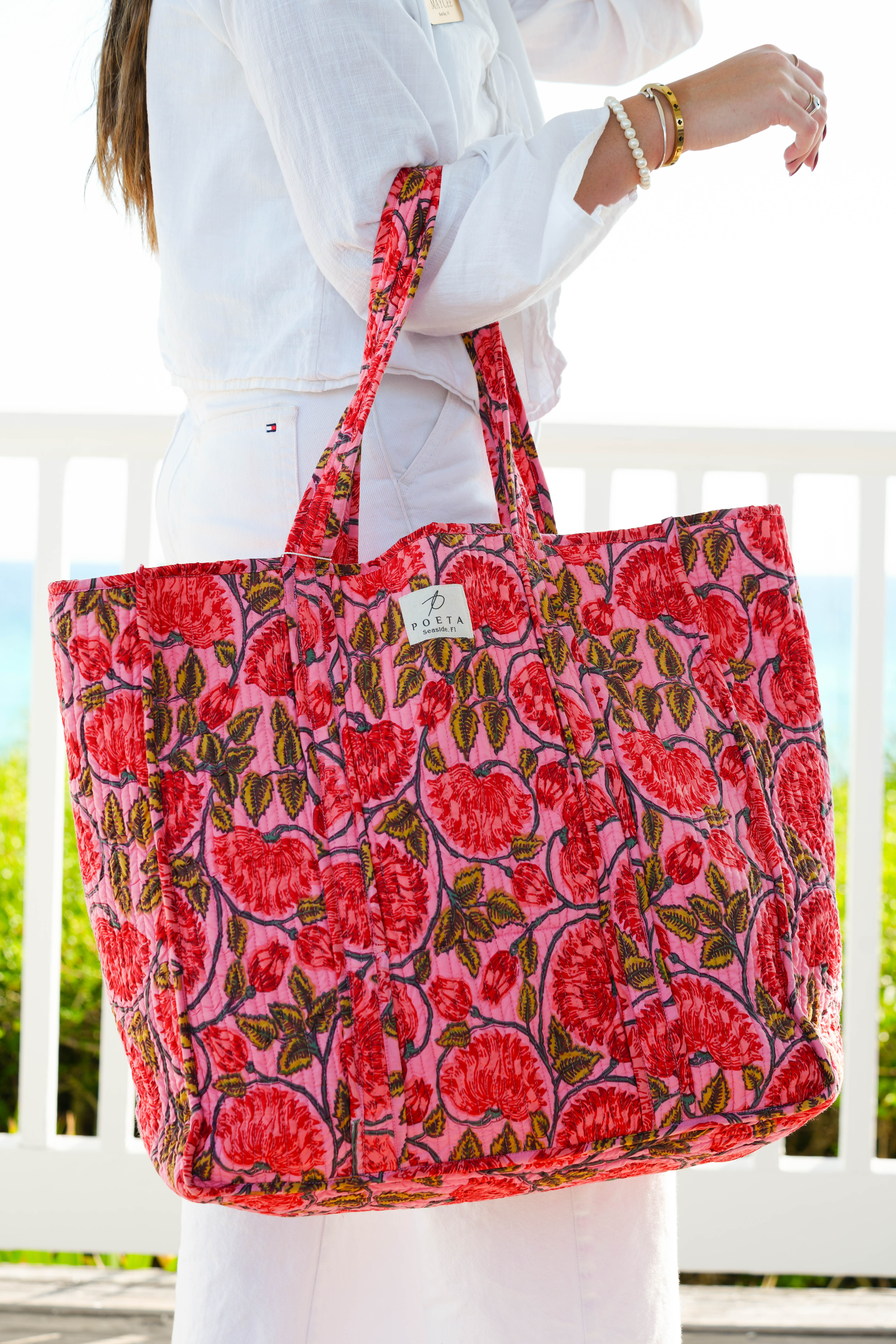 Pink Garden Tote