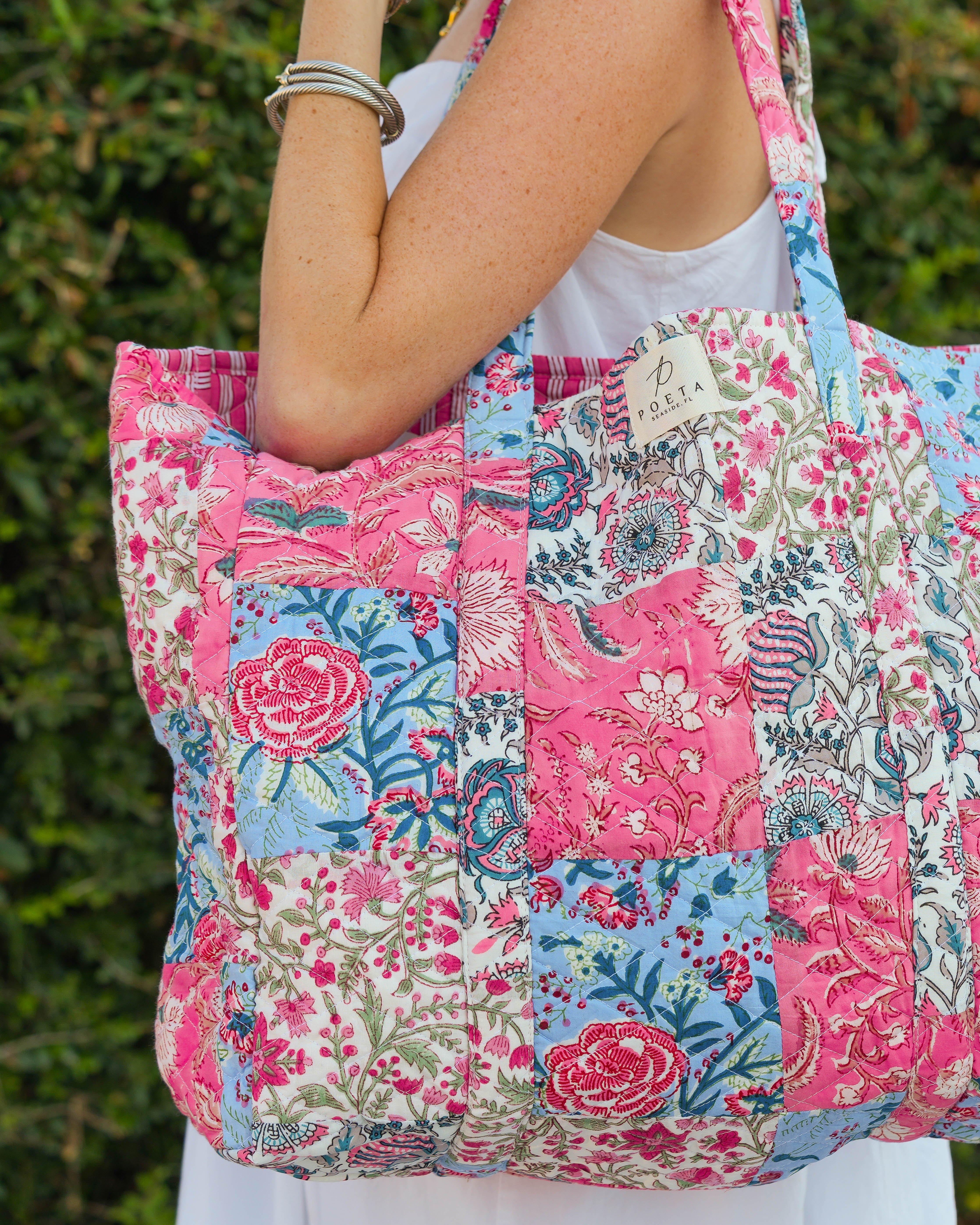 Pretty in Pink Patchwork Tote