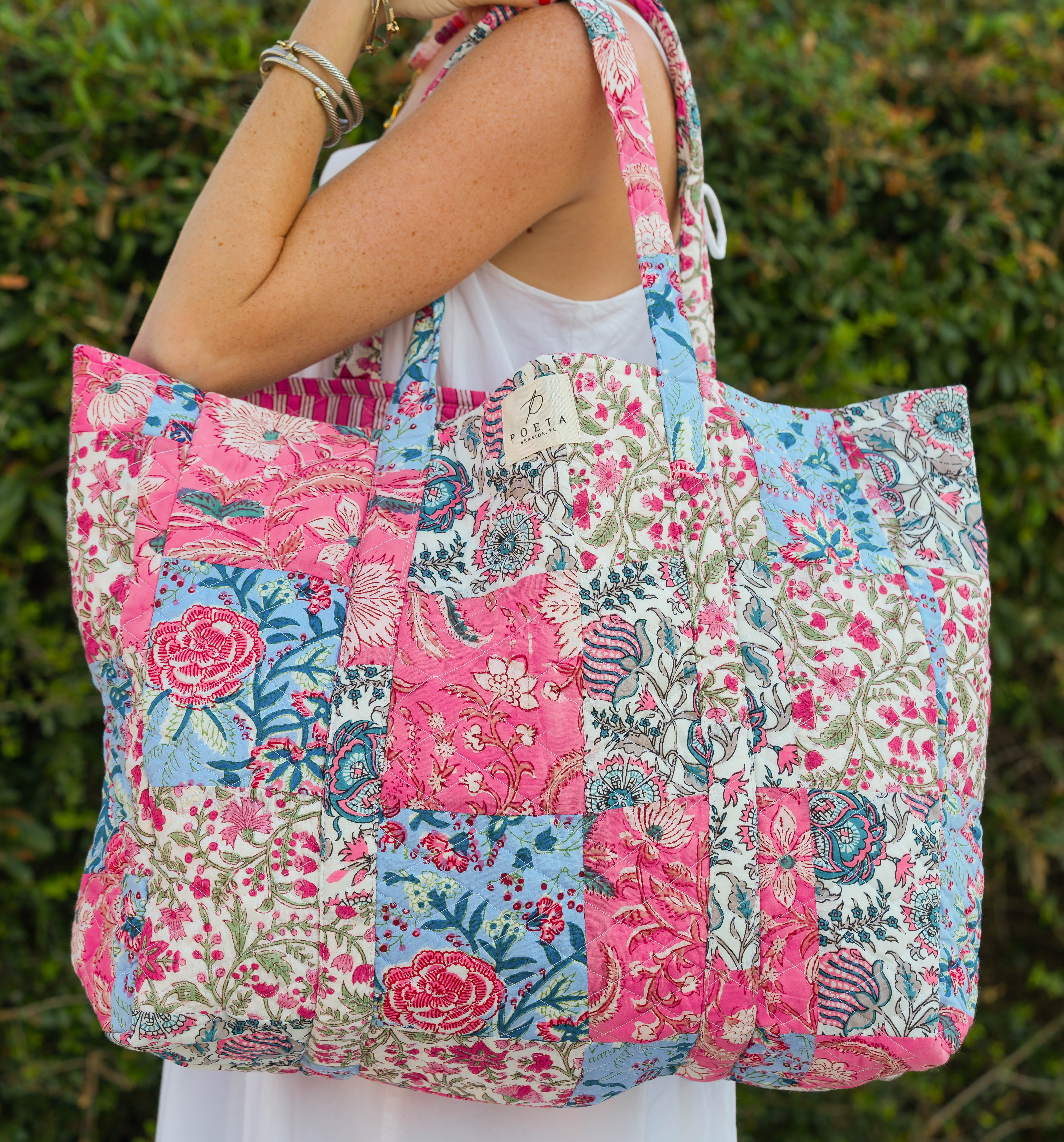 Pretty in Pink Patchwork Tote