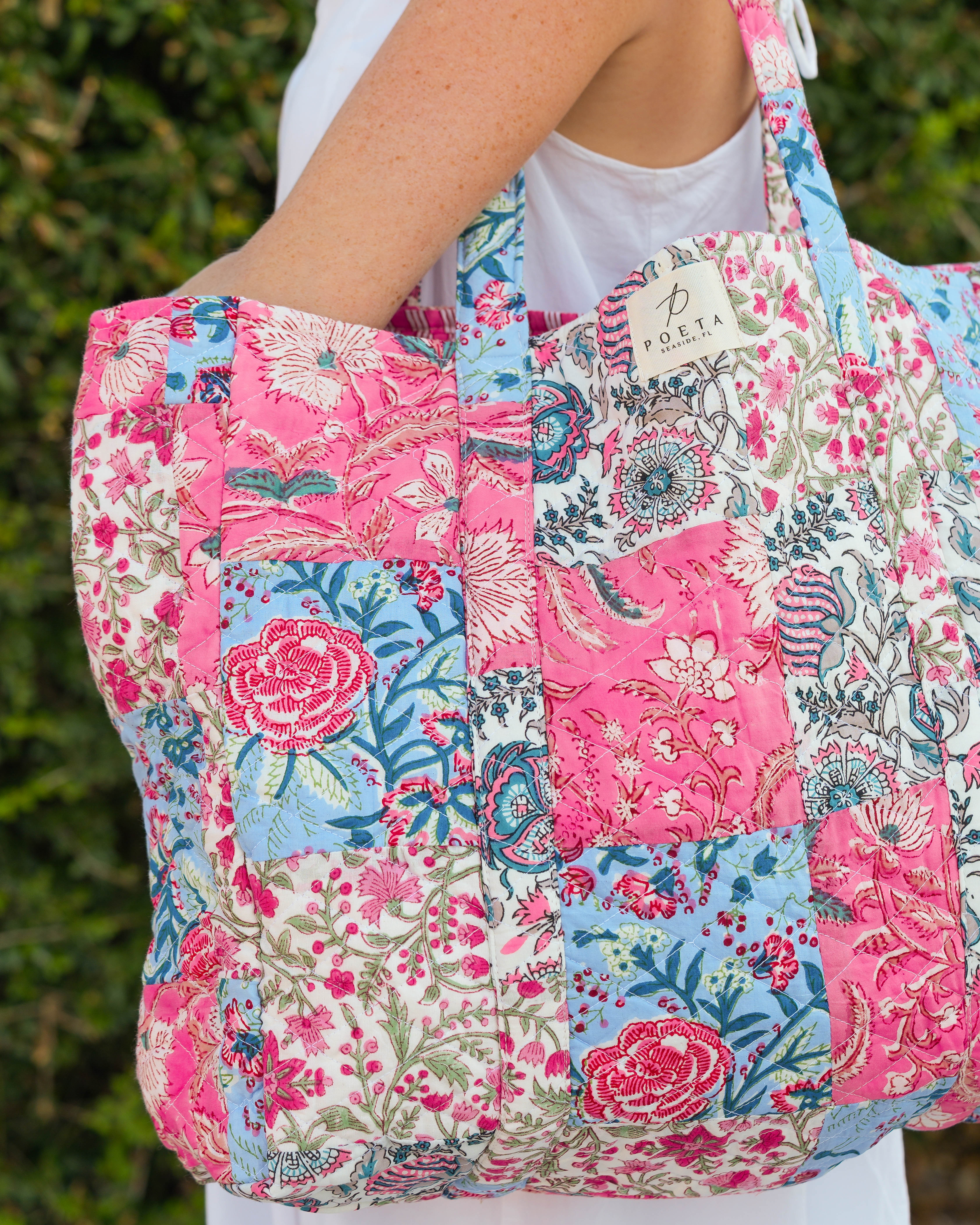 Pretty in Pink Patchwork Tote